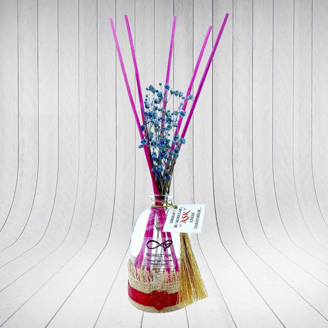 100 ml Silindir Bambu Çubuklu Oda Kokuları Reed Diffuser Oda Parfümü Ortam Kokusu