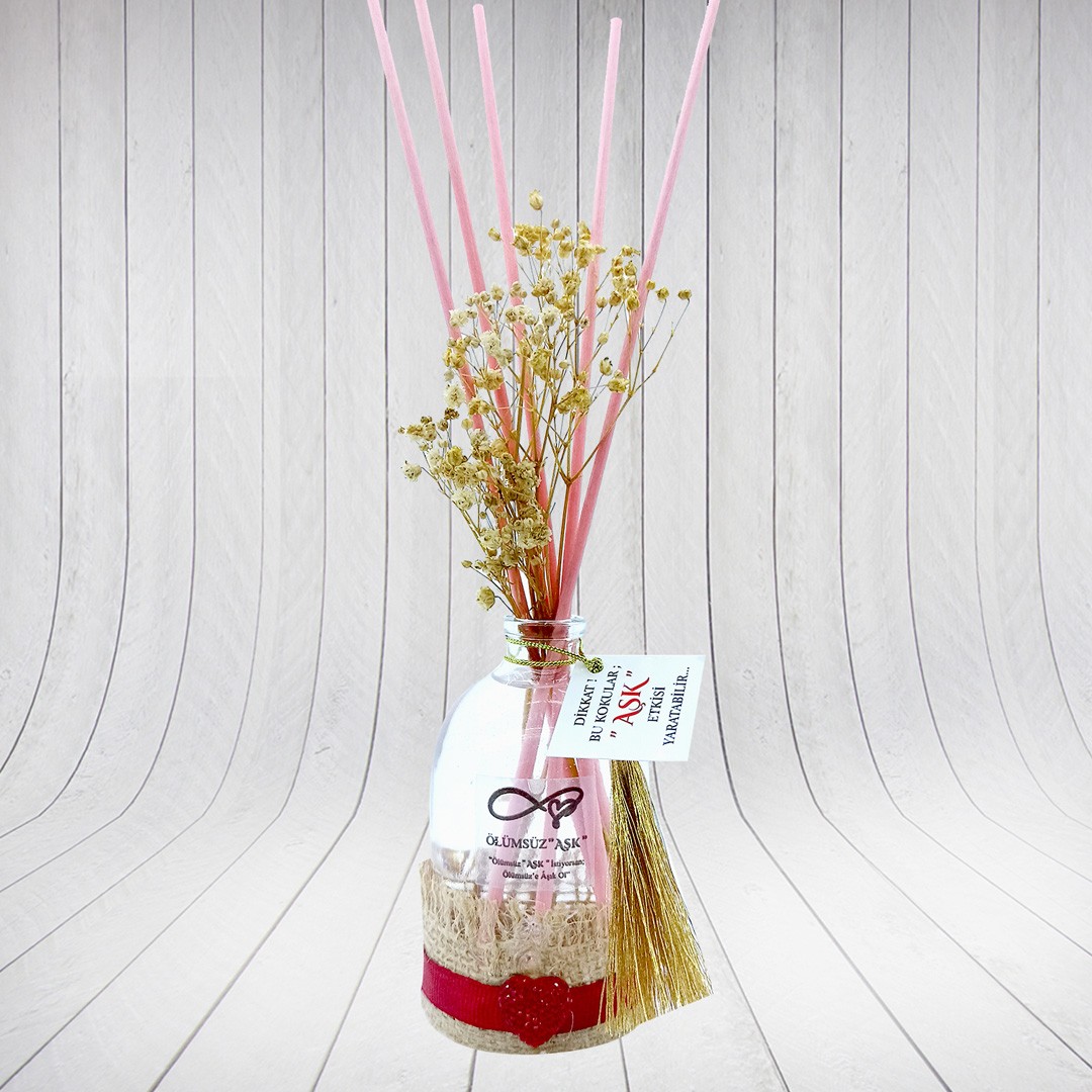 100 ml Silindir Bambu Çubuklu Oda Kokuları Reed Diffuser Oda Parfümü Ortam Kokusu