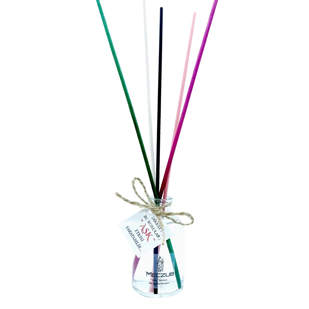 50 ml Silindir Bambu Çubuklu Oda Kokuları Reed Diffuser Oda Parfümü Ortam Kokusu - KLASİK SERİ