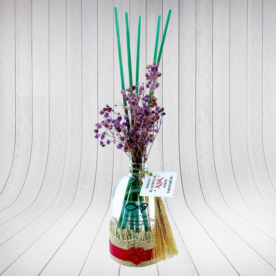 100 ml Silindir Bambu Çubuklu Oda Kokuları Reed Diffuser Oda Parfümü Ortam Kokusu