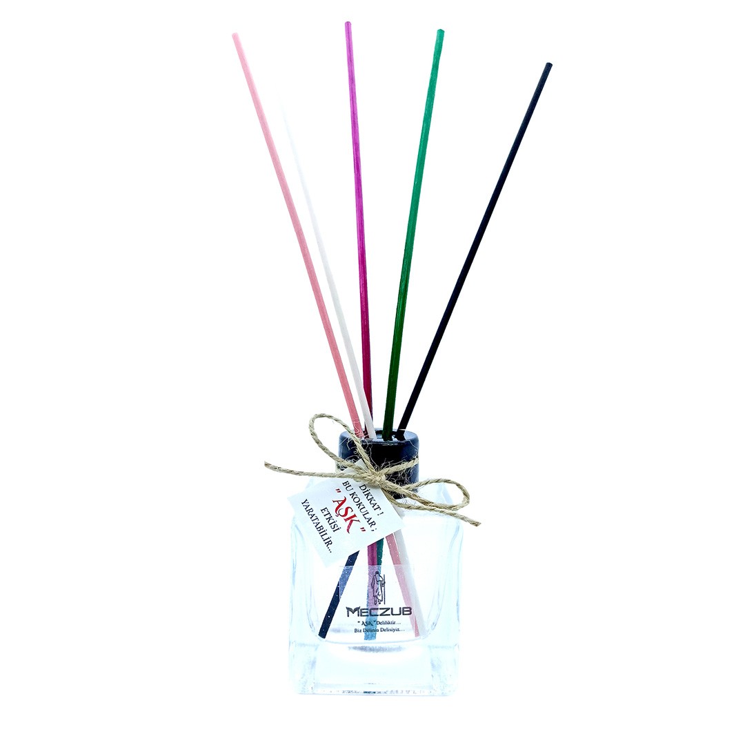 120 ml Küp Bambu Çubuklu Oda Kokuları Reed Diffuser Oda Parfümü Ortam Kokusu - KLASİK SERİ