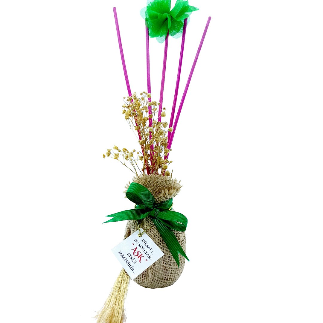 Hasır Seri Bambu Çubuklu Oda Kokuları Reed Diffuser Oda Parfümü Ortam Kokusu - 50 ML