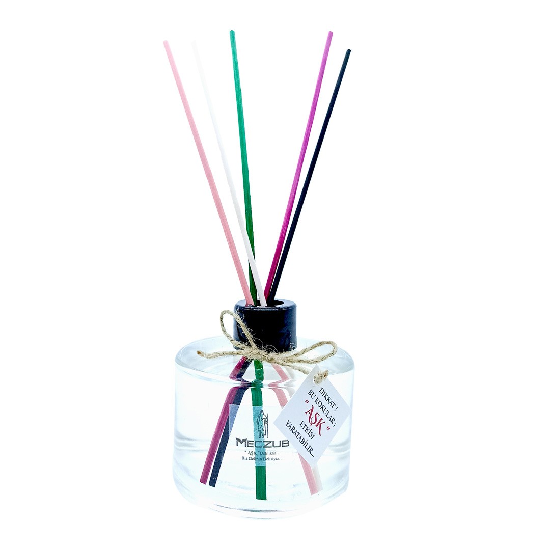 200 ml Silindir Bambu Çubuklu Oda Kokuları Reed Diffuser Oda Parfümü Ortam Kokusu - KLASİK SERİ