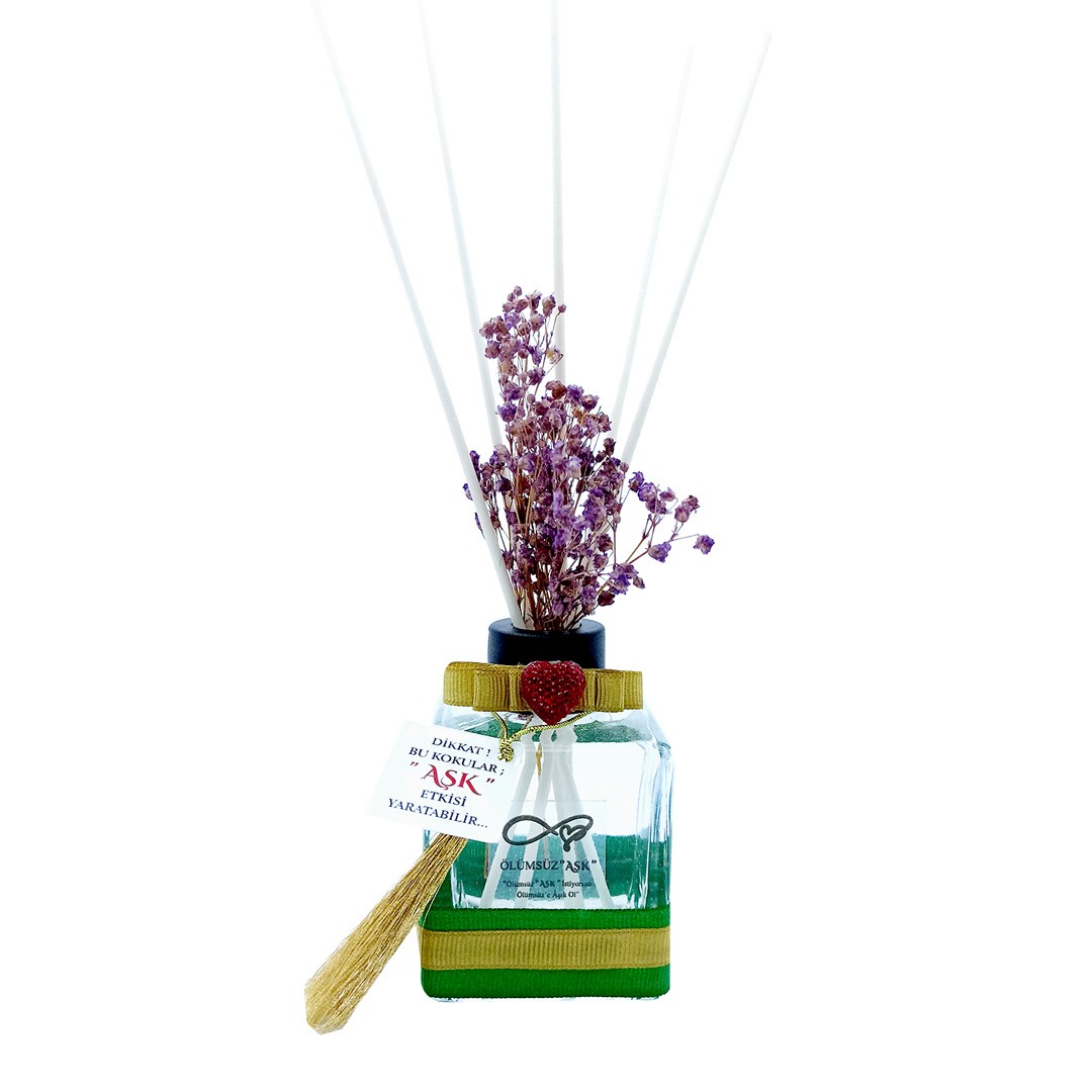 120 ml Küp Bambu Çubuklu Oda Kokuları Reed Diffuser Oda Parfümü Ortam Kokusu