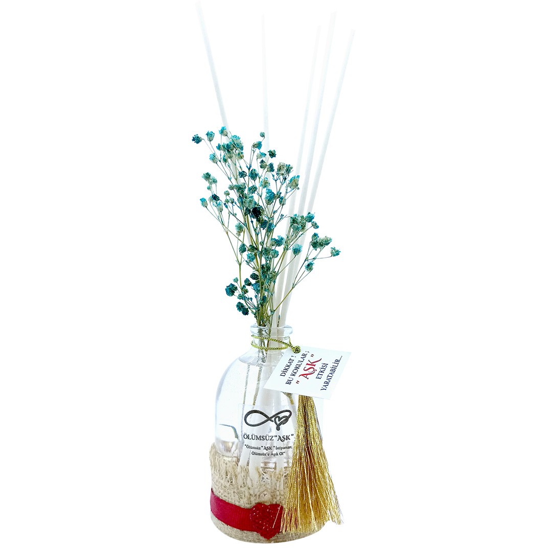 100 ml Silindir Bambu Çubuklu Oda Kokuları Reed Diffuser Oda Parfümü Ortam Kokusu