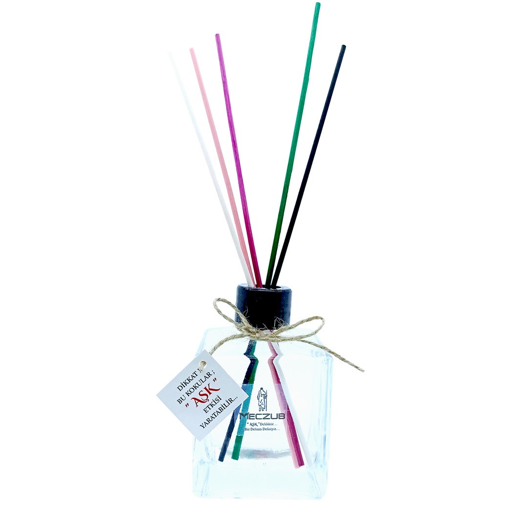 200 ml Küp Bambu Çubuklu Oda Kokuları Reed Diffuser Oda Parfümü Ortam Kokusu - KLASİK SERİ