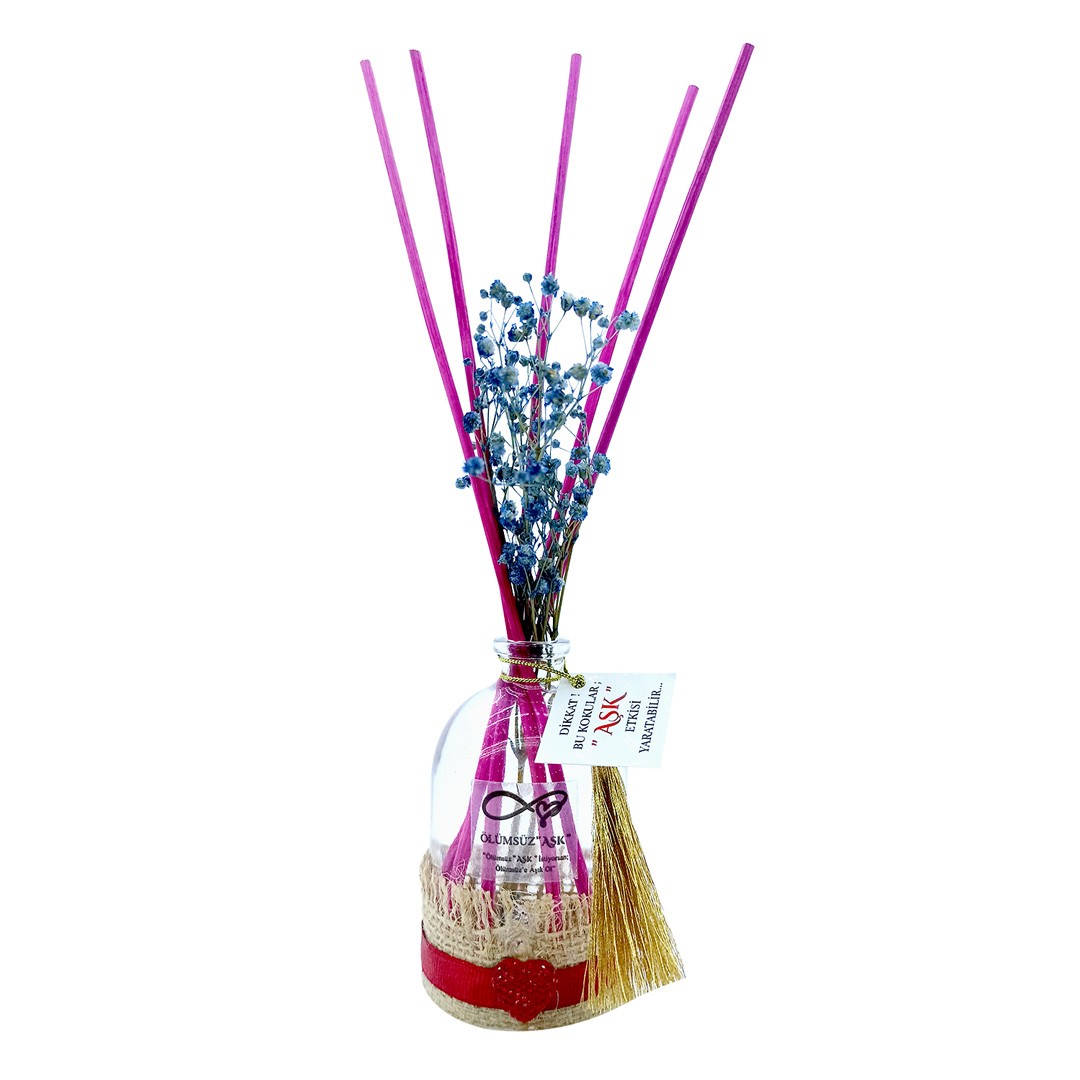 100 ml Silindir Bambu Çubuklu Oda Kokuları Reed Diffuser Oda Parfümü Ortam Kokusu