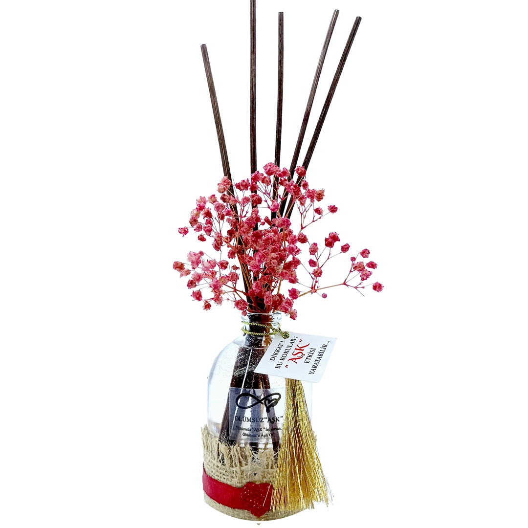 100 ml Silindir Bambu Çubuklu Oda Kokuları Reed Diffuser Oda Parfümü Ortam Kokusu