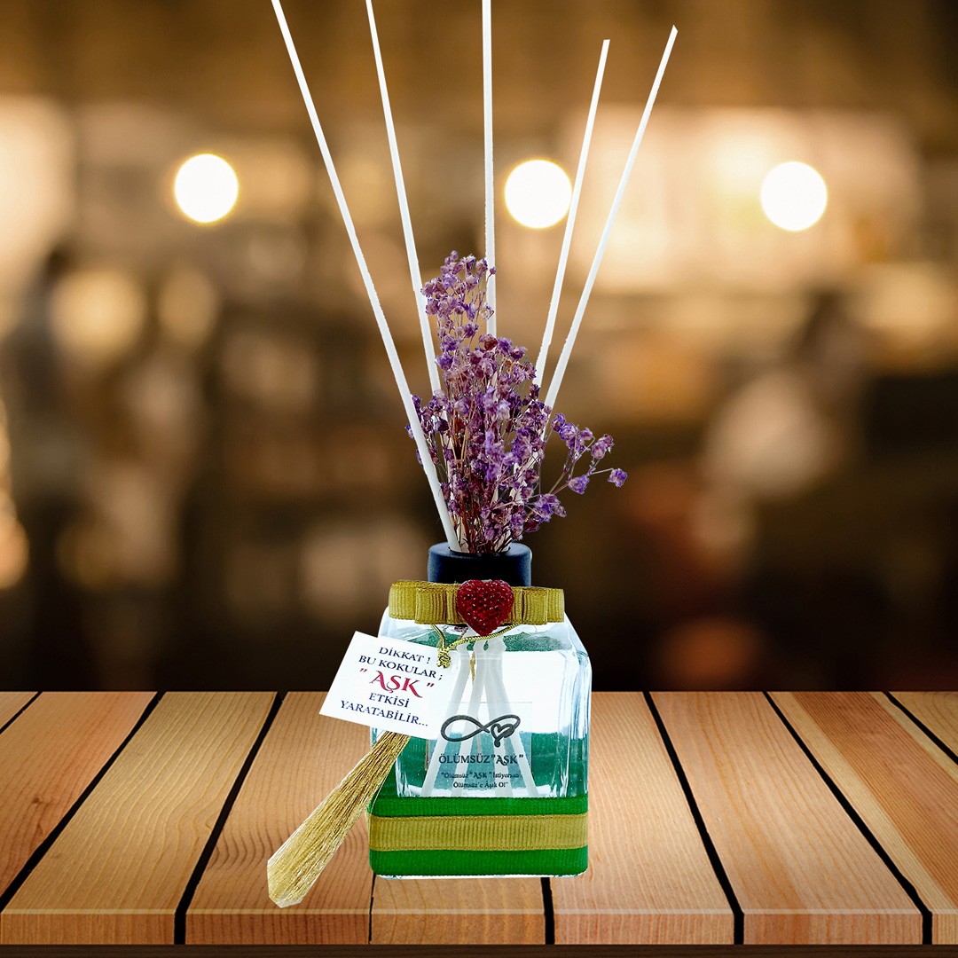 120 ml Küp Bambu Çubuklu Oda Kokuları Reed Diffuser Oda Parfümü Ortam Kokusu