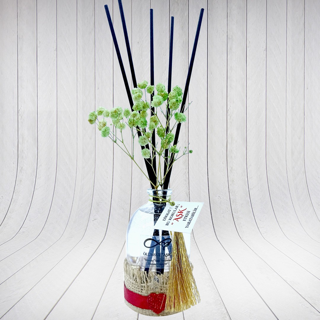 100 ml Silindir Bambu Çubuklu Oda Kokuları Reed Diffuser Oda Parfümü Ortam Kokusu