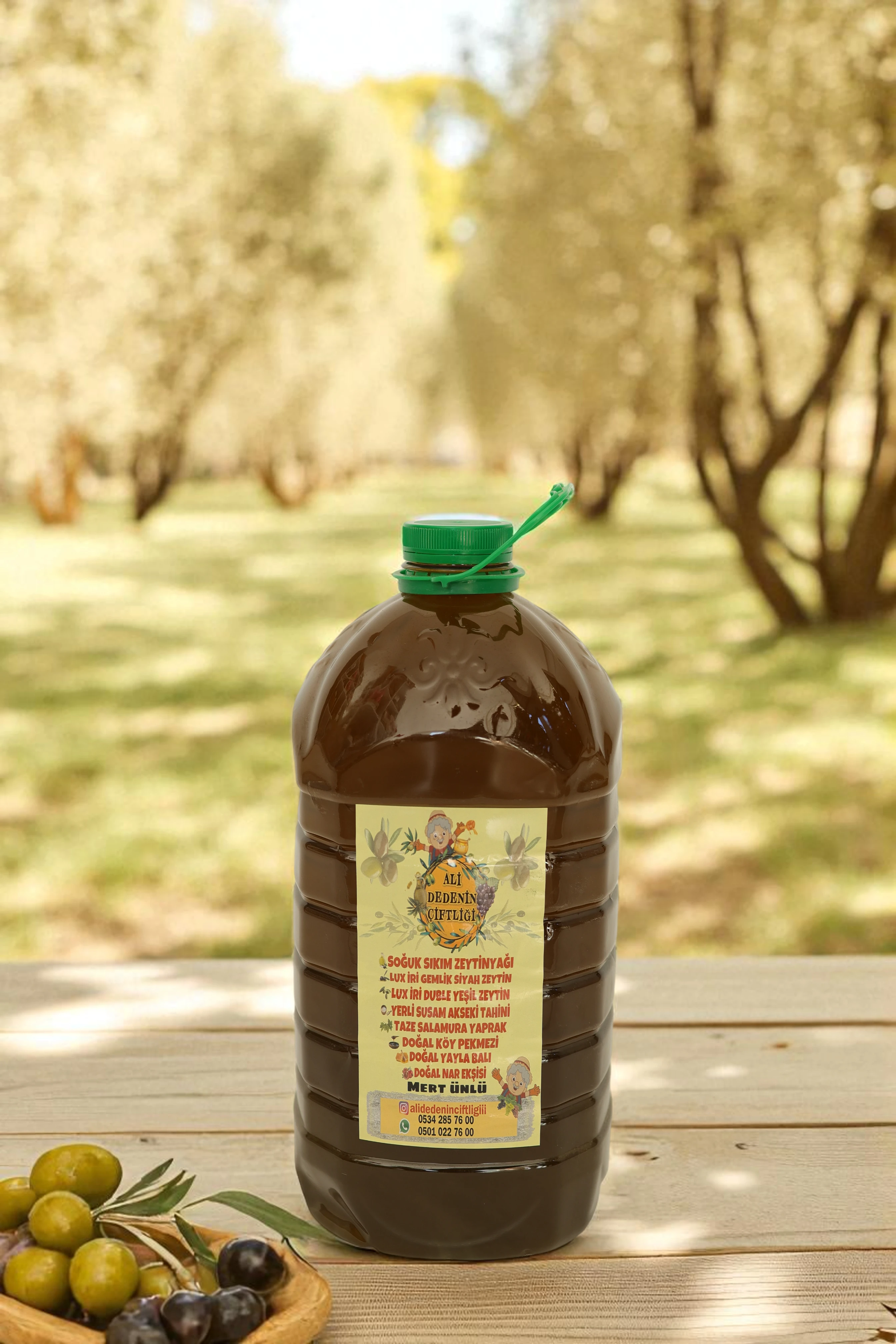 5 Litre ERKEN HASAT Soğuk Sıkım Ayvalık Zeytinyağı (PET) | Katkısız ve Doğal | ALİ DEDENİN ÇİFTLİĞİ