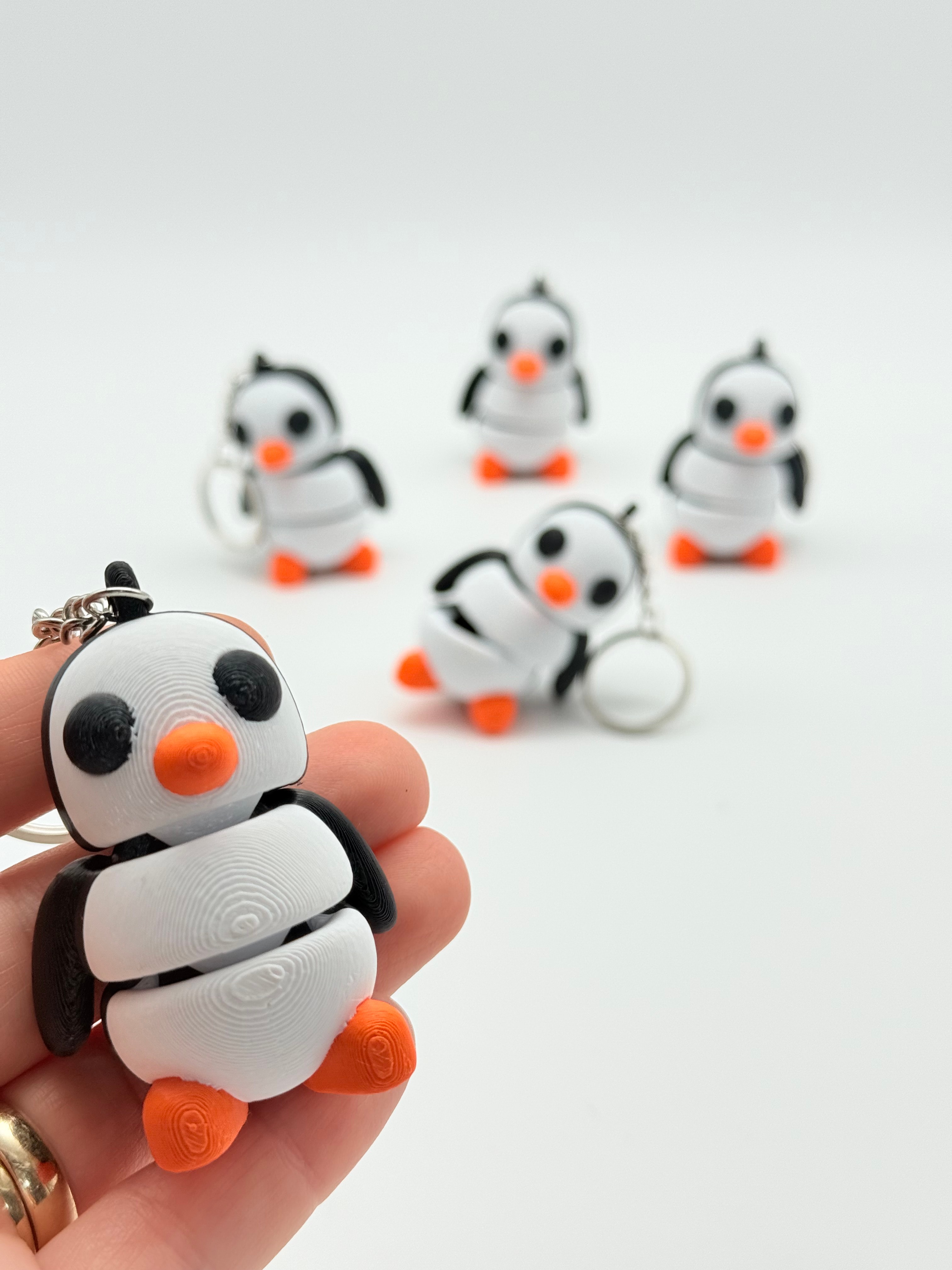 Hareketli Penguen Anahtarlık