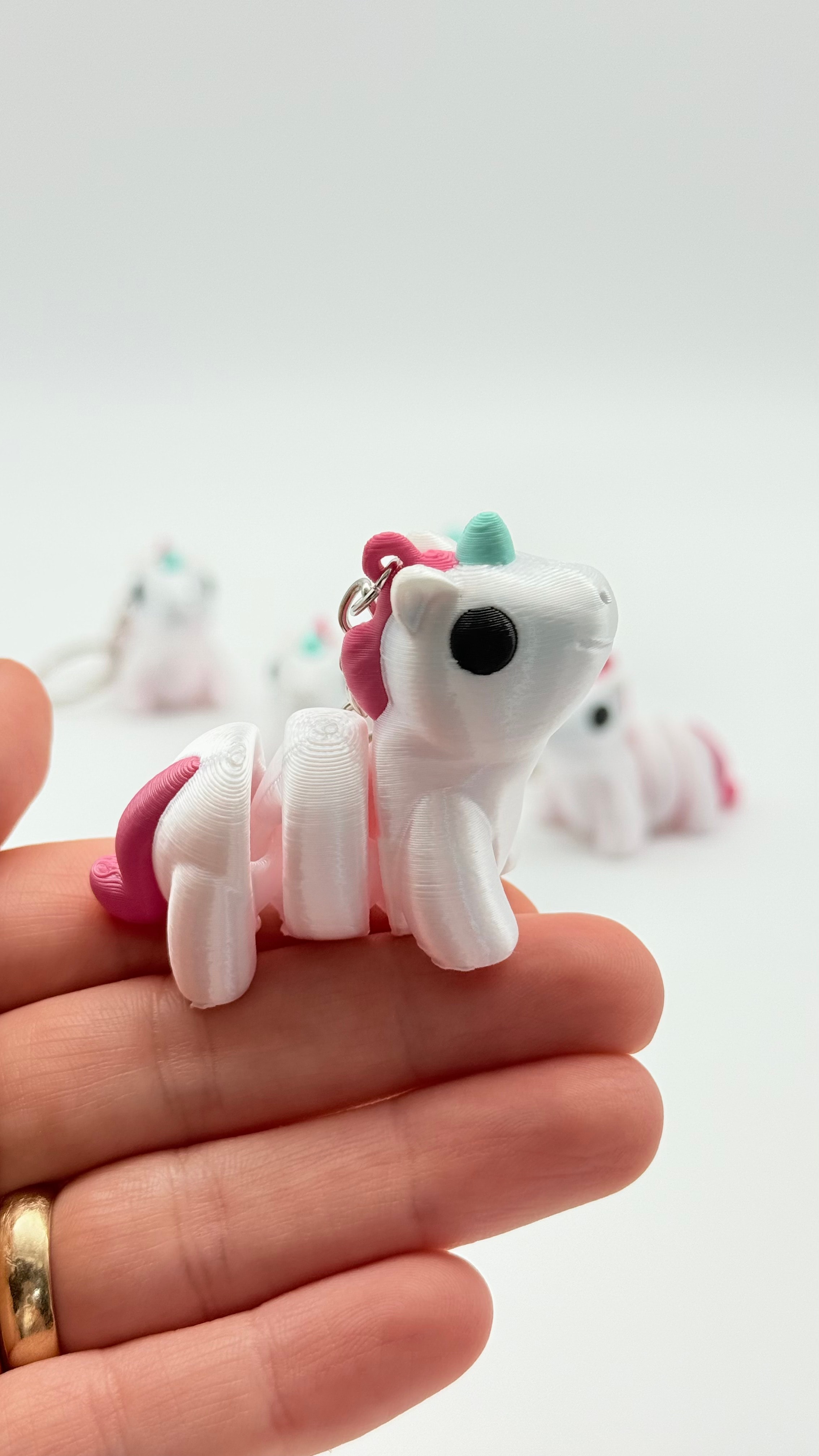 Hareketli Unicorn Anahtarlık