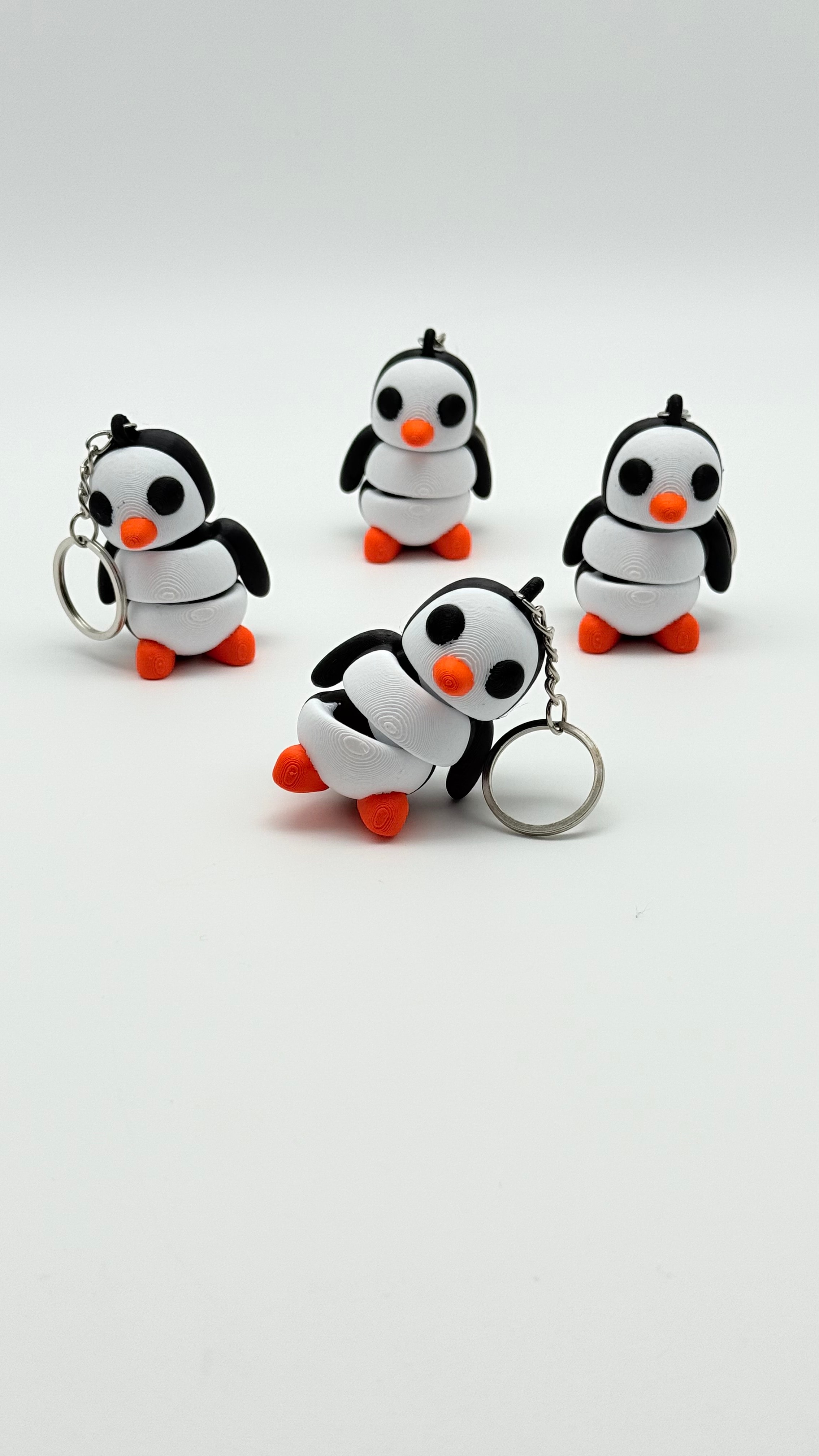 Hareketli Penguen Anahtarlık