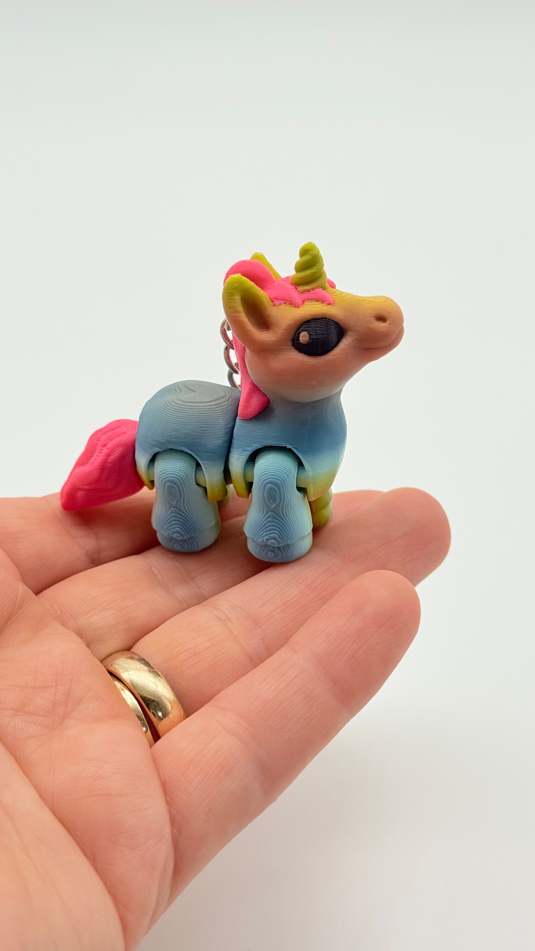 Hareketli Unicorn Anahtarlık