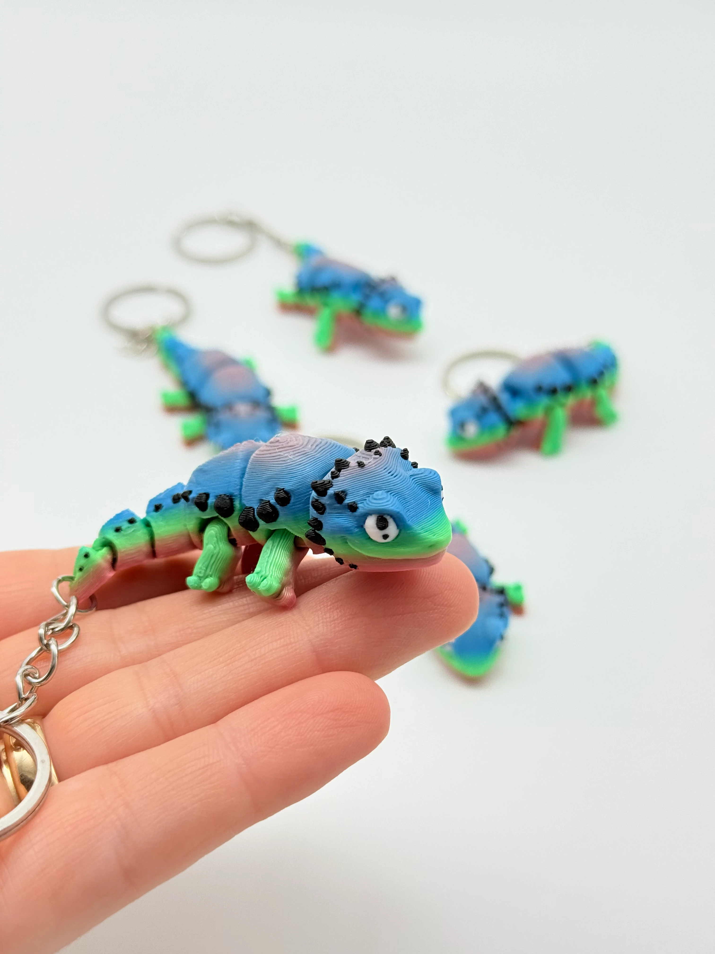 Hareketli Sakallı Kertenkele Anahtarlık