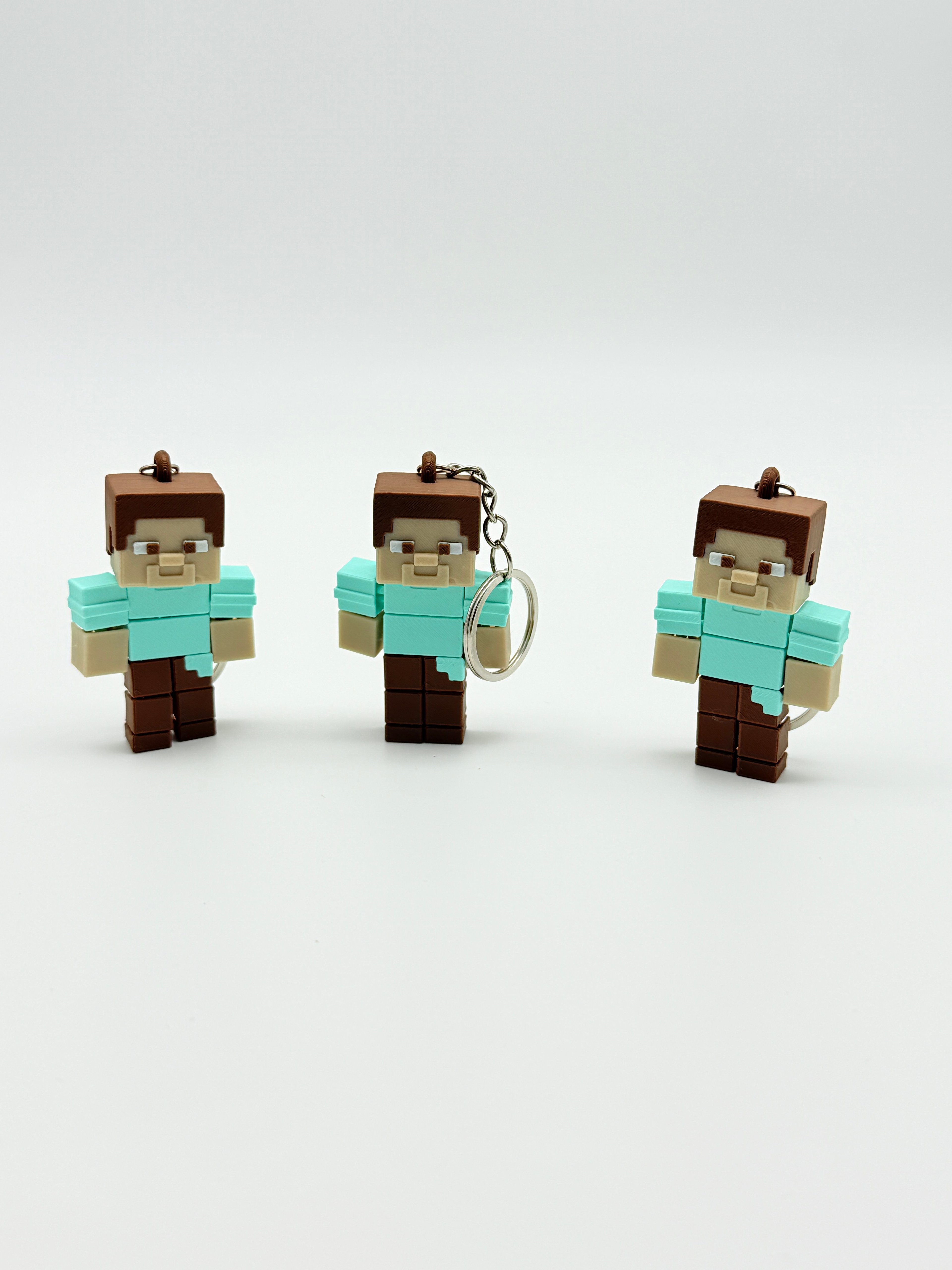 Hareketli Mine Craft Karakter Anahtarlık