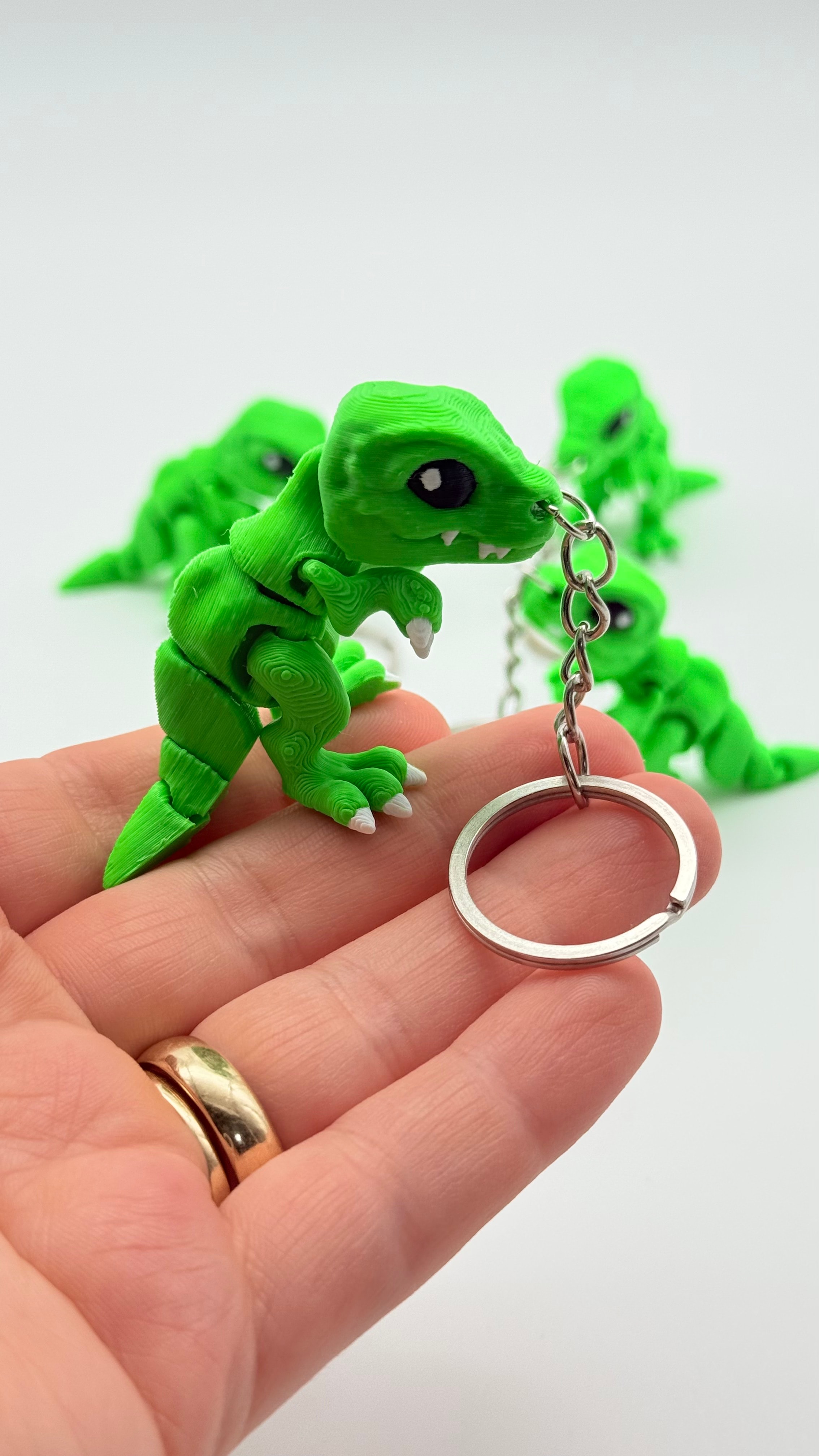 Hareketli T-Rex Anahtarlık