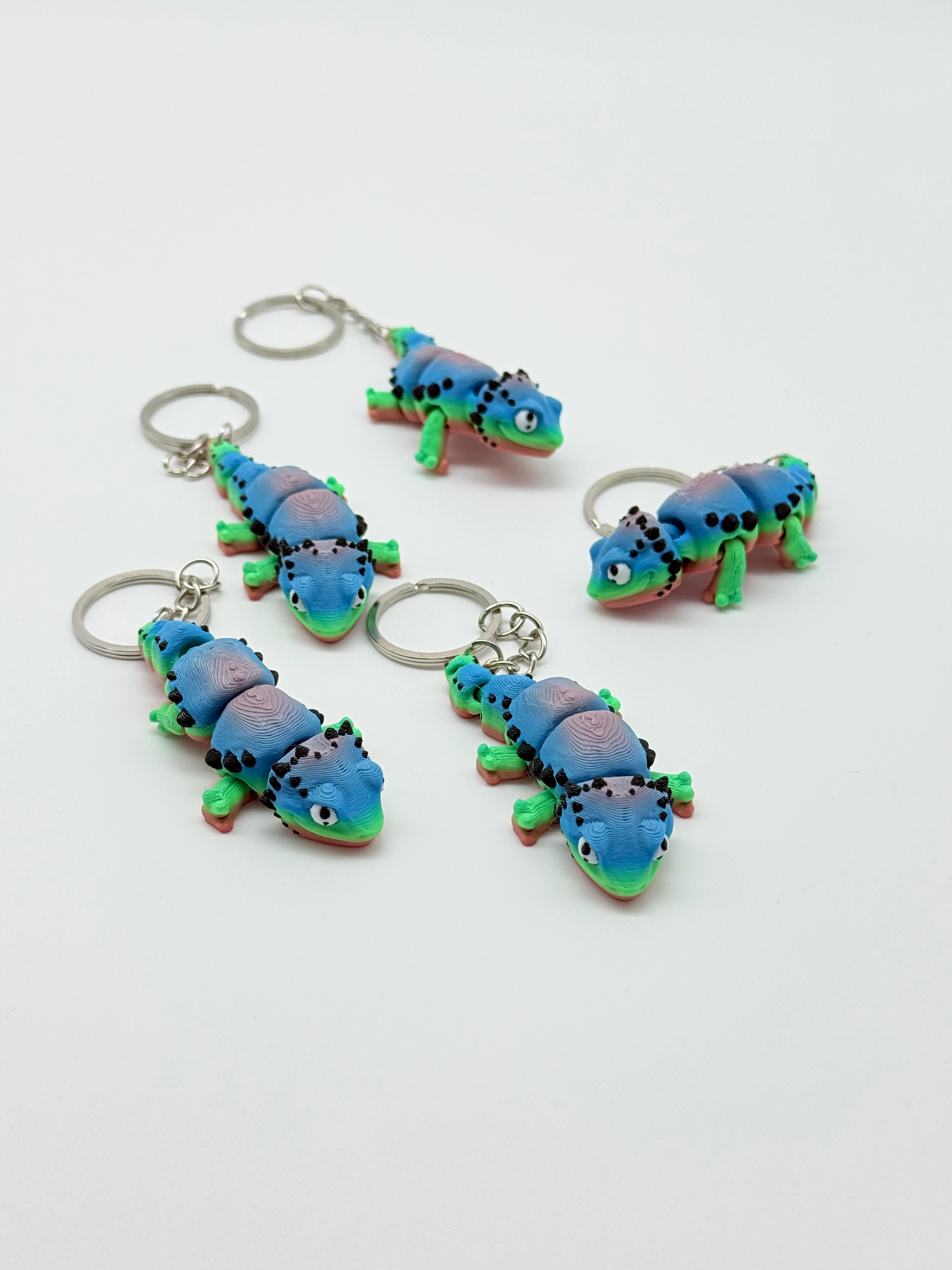 Hareketli Sakallı Kertenkele Anahtarlık