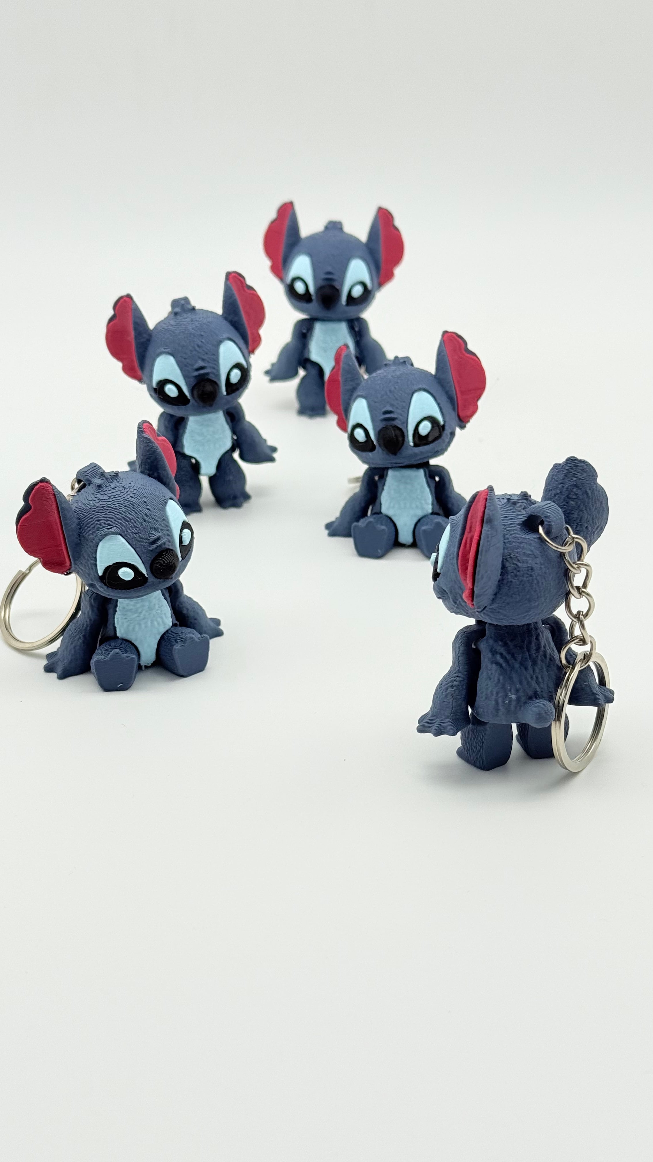 Hareketli Eklemli Stitch Anahtarlık
