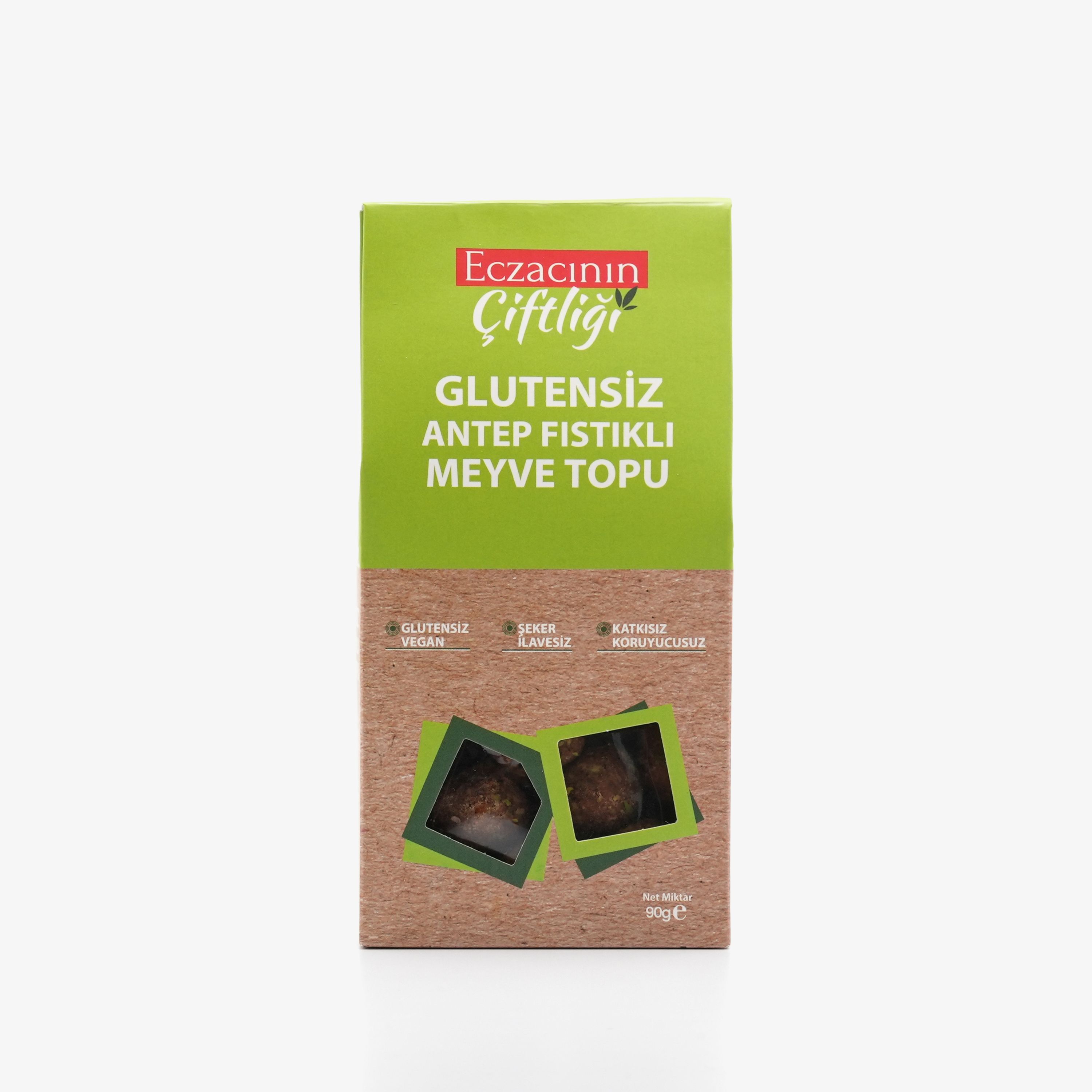 Glutensiz Antep Fıstıklı Meyve Topu 90g