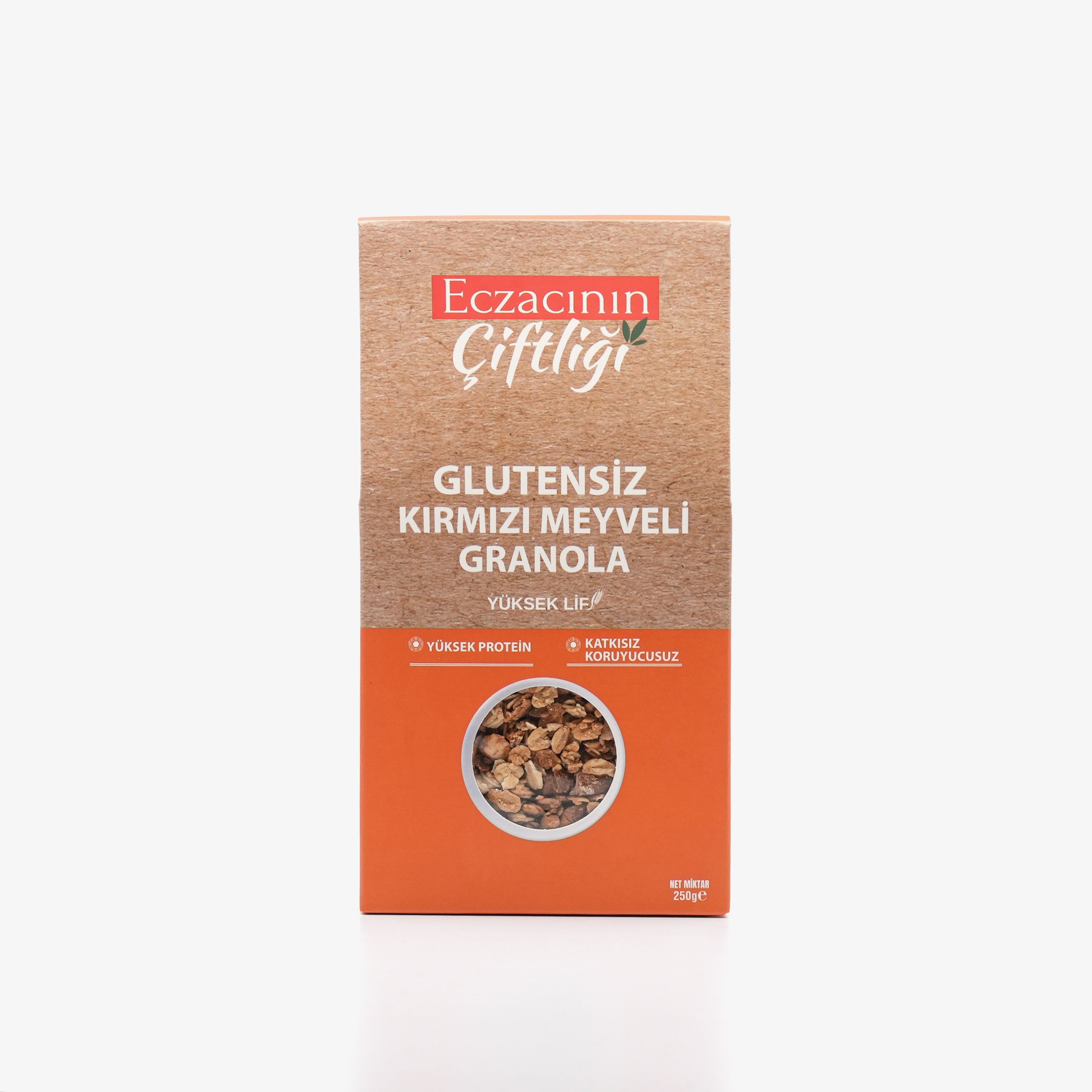 Glutensiz Kırmızı Meyveli Granola 250g