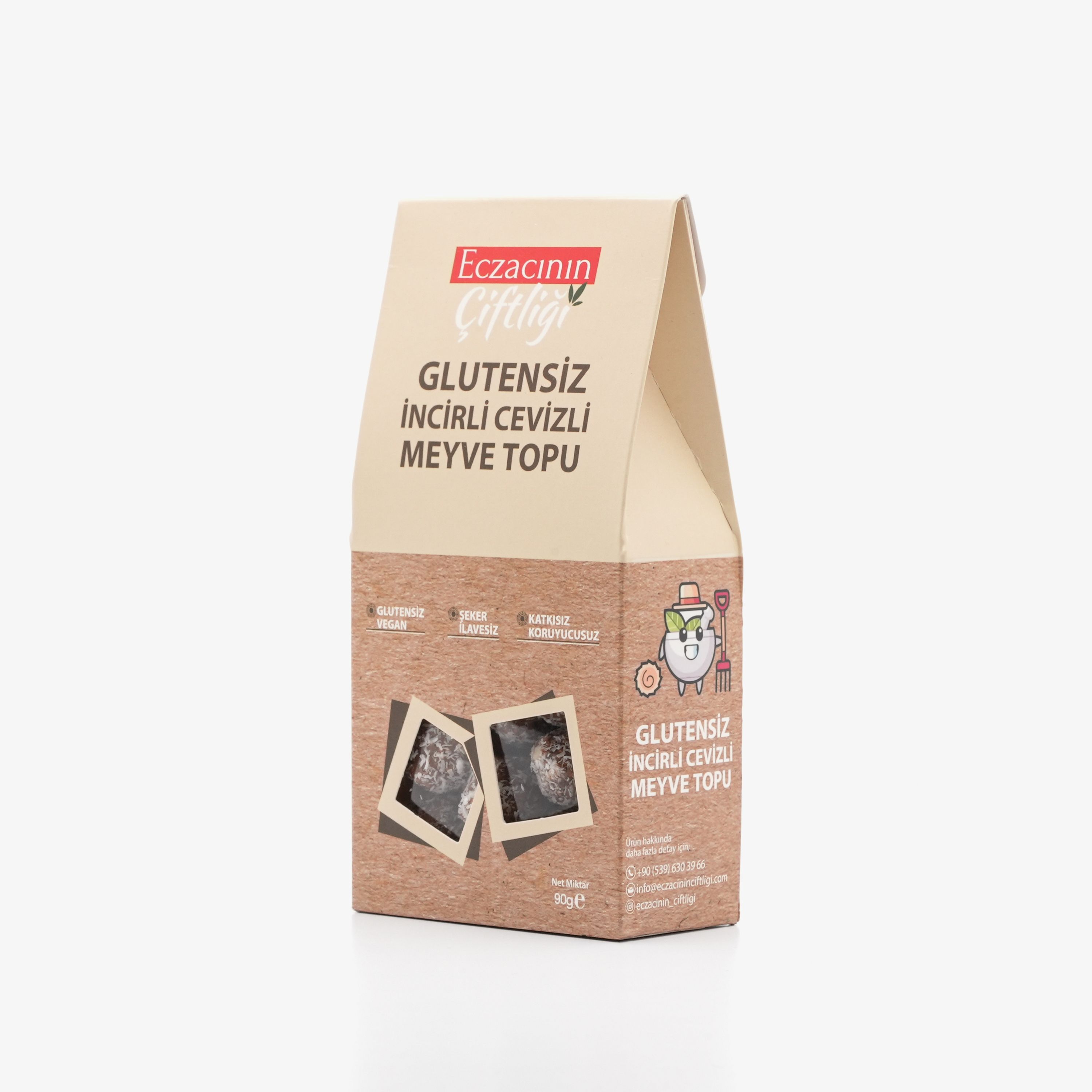 Glutensiz İncirli Cevizli Meyve Topu 90g