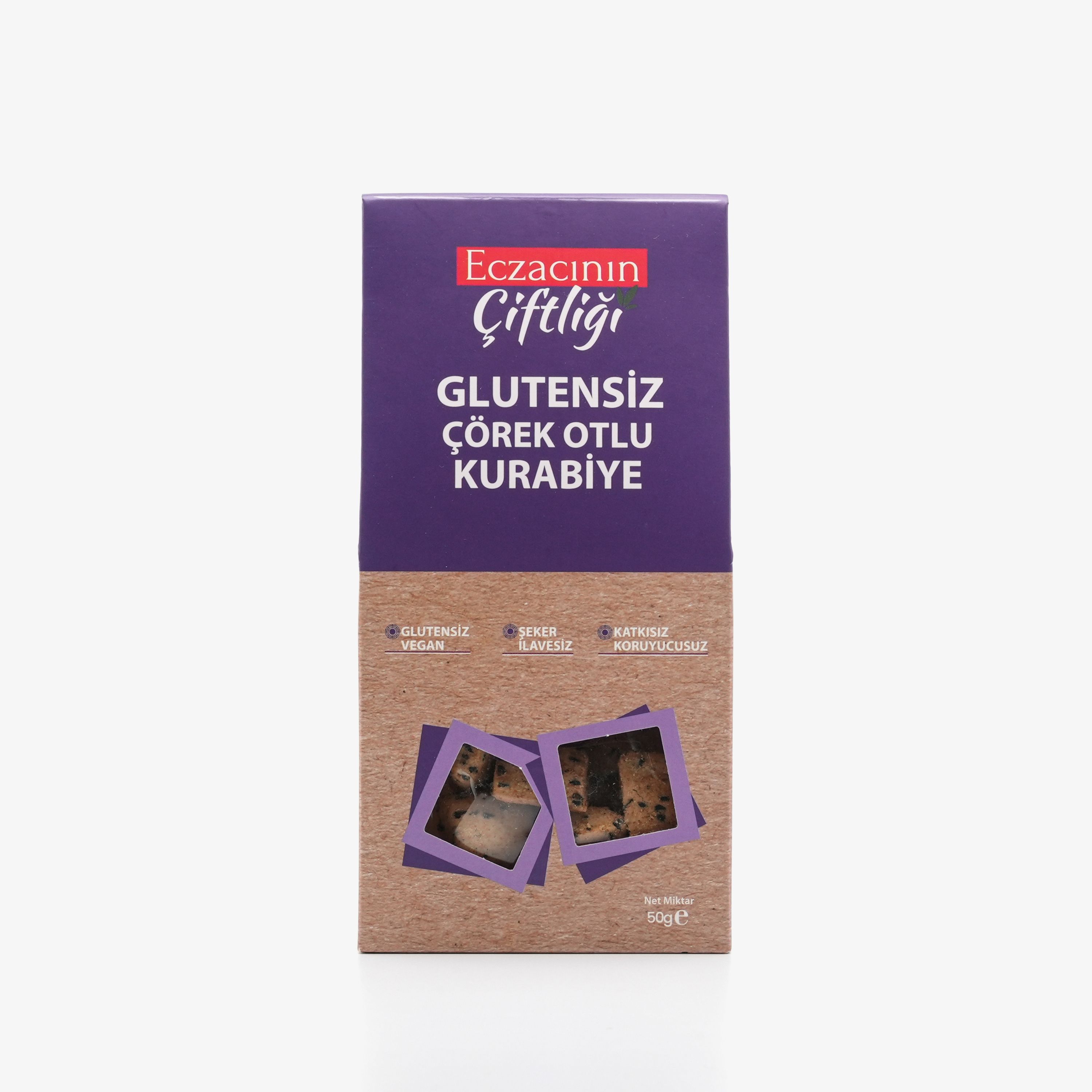 Glutensiz Çörek Otlu Kurabiye 50g