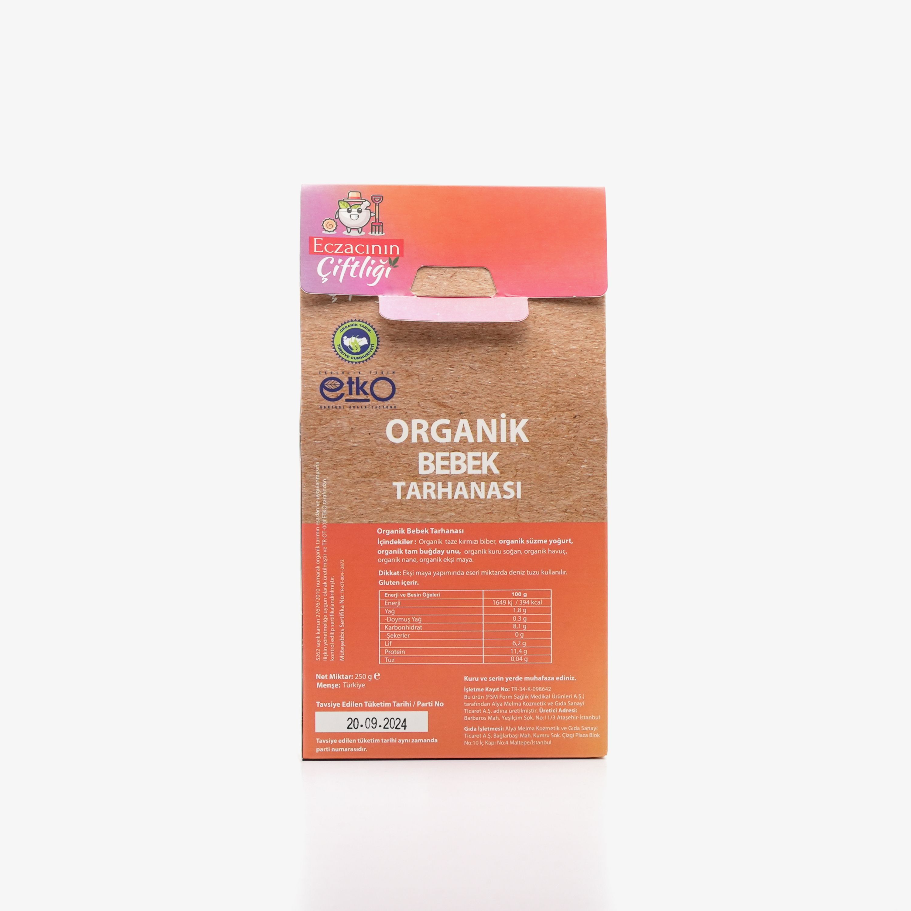 Organik Bebek Tarhanası 250g