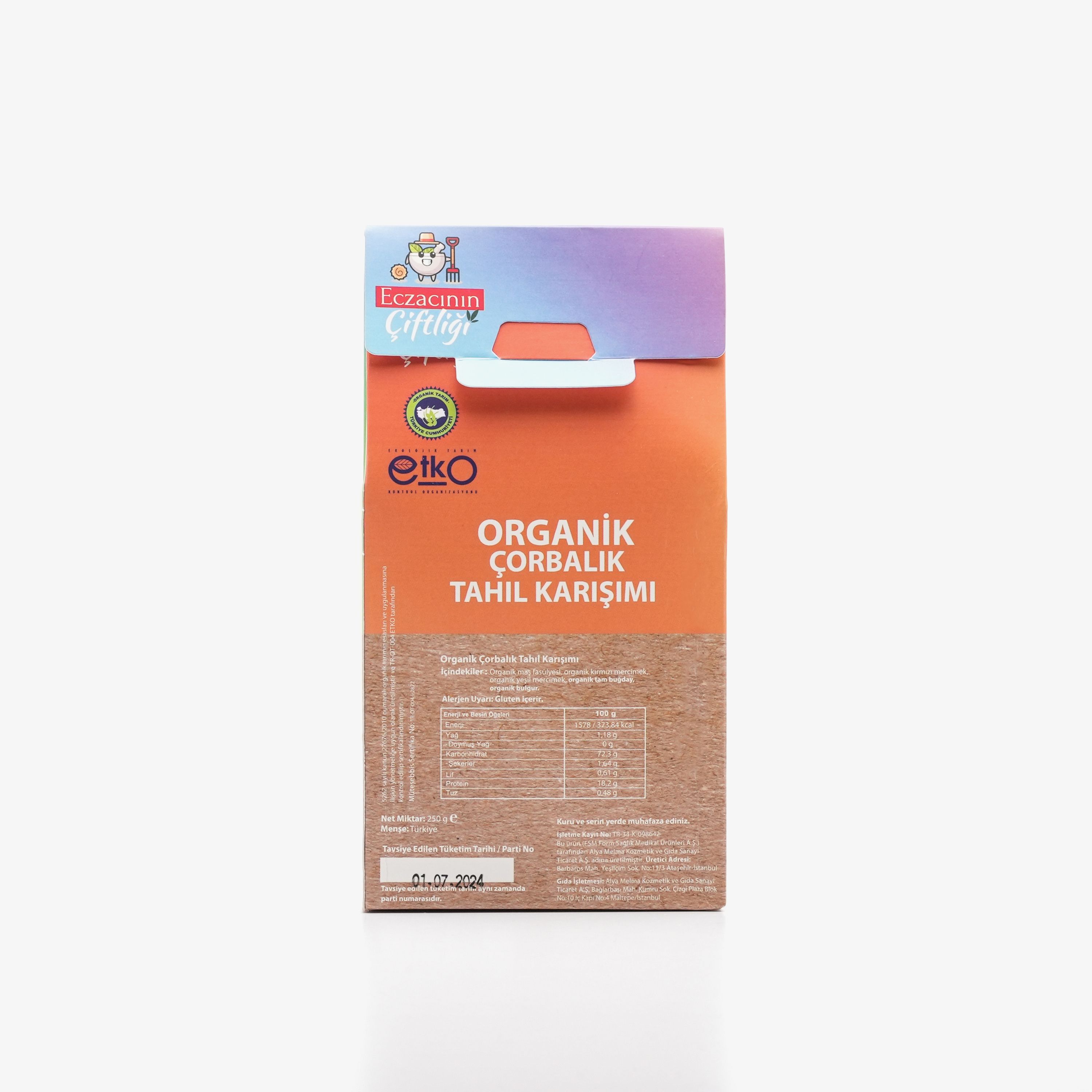 Organik Çorbalık Tahıl Karışımı 250g