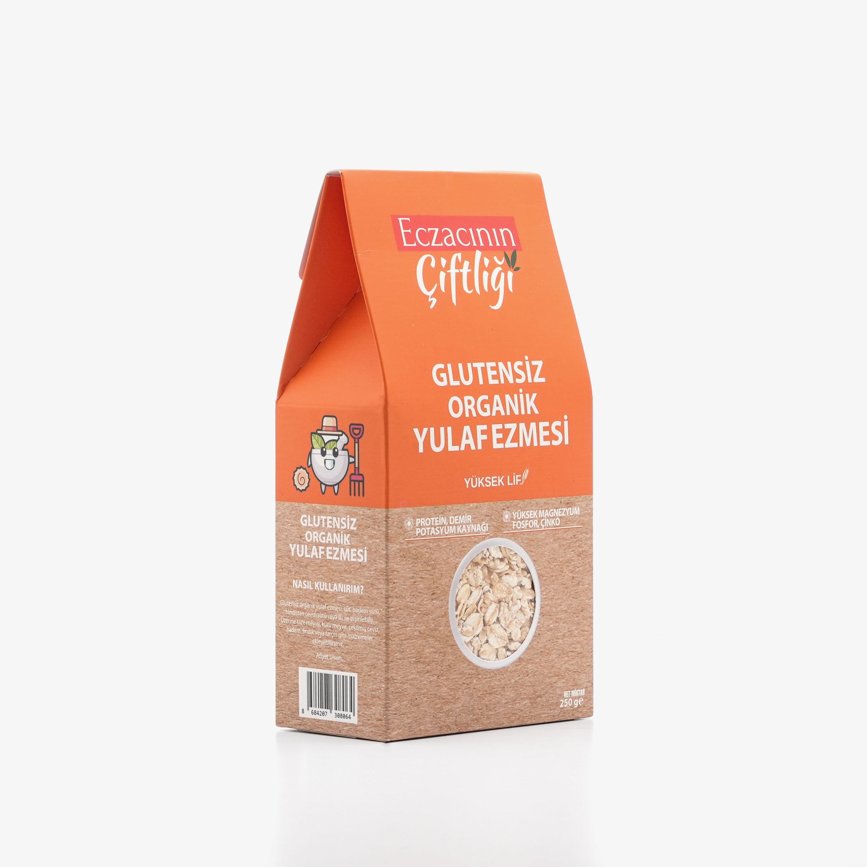 Glutensiz Organik Yulaf Ezmesi 250g