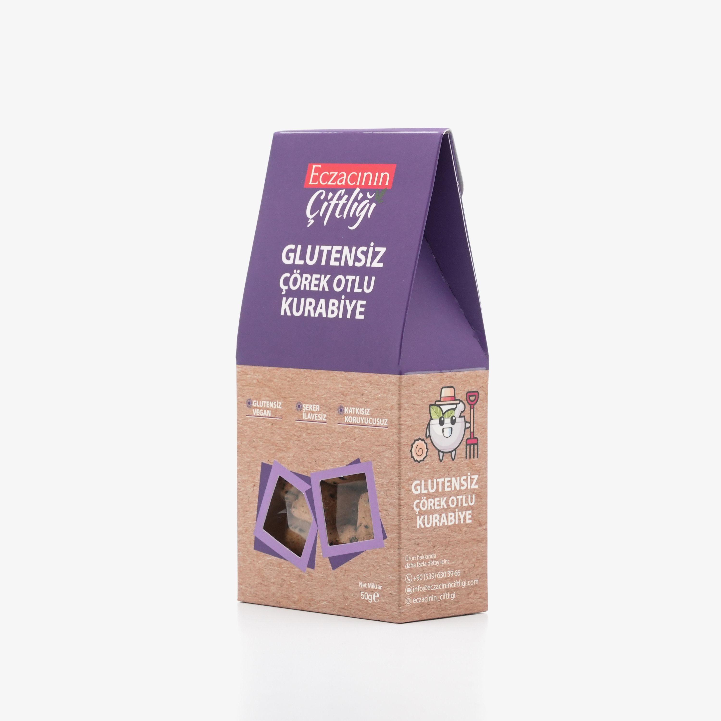 Glutensiz Çörek Otlu Kurabiye 50g