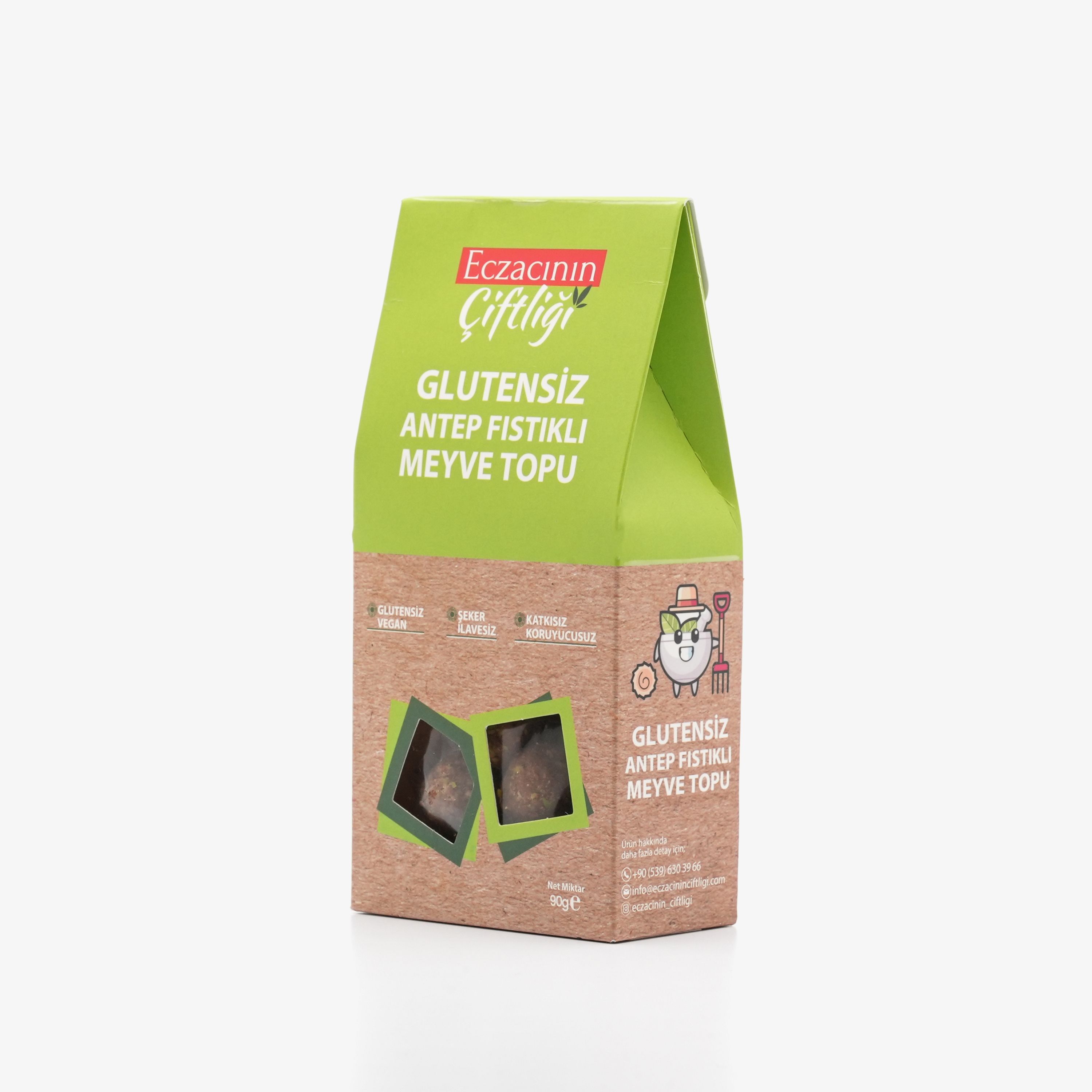 Glutensiz Antep Fıstıklı Meyve Topu 90g