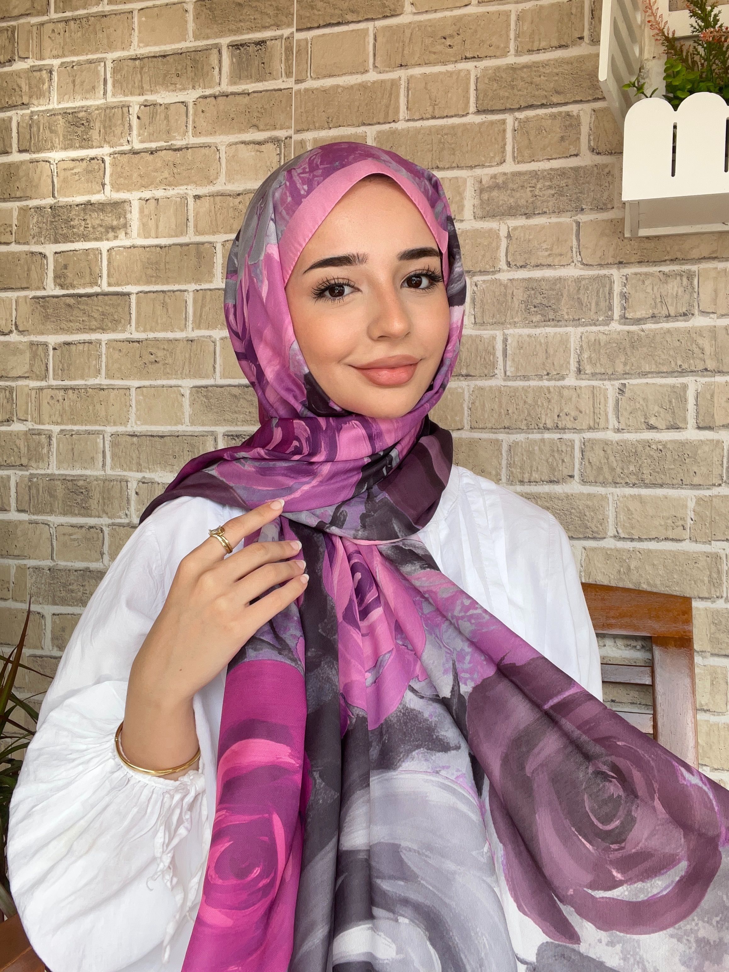 Gülzar Pembe Şal