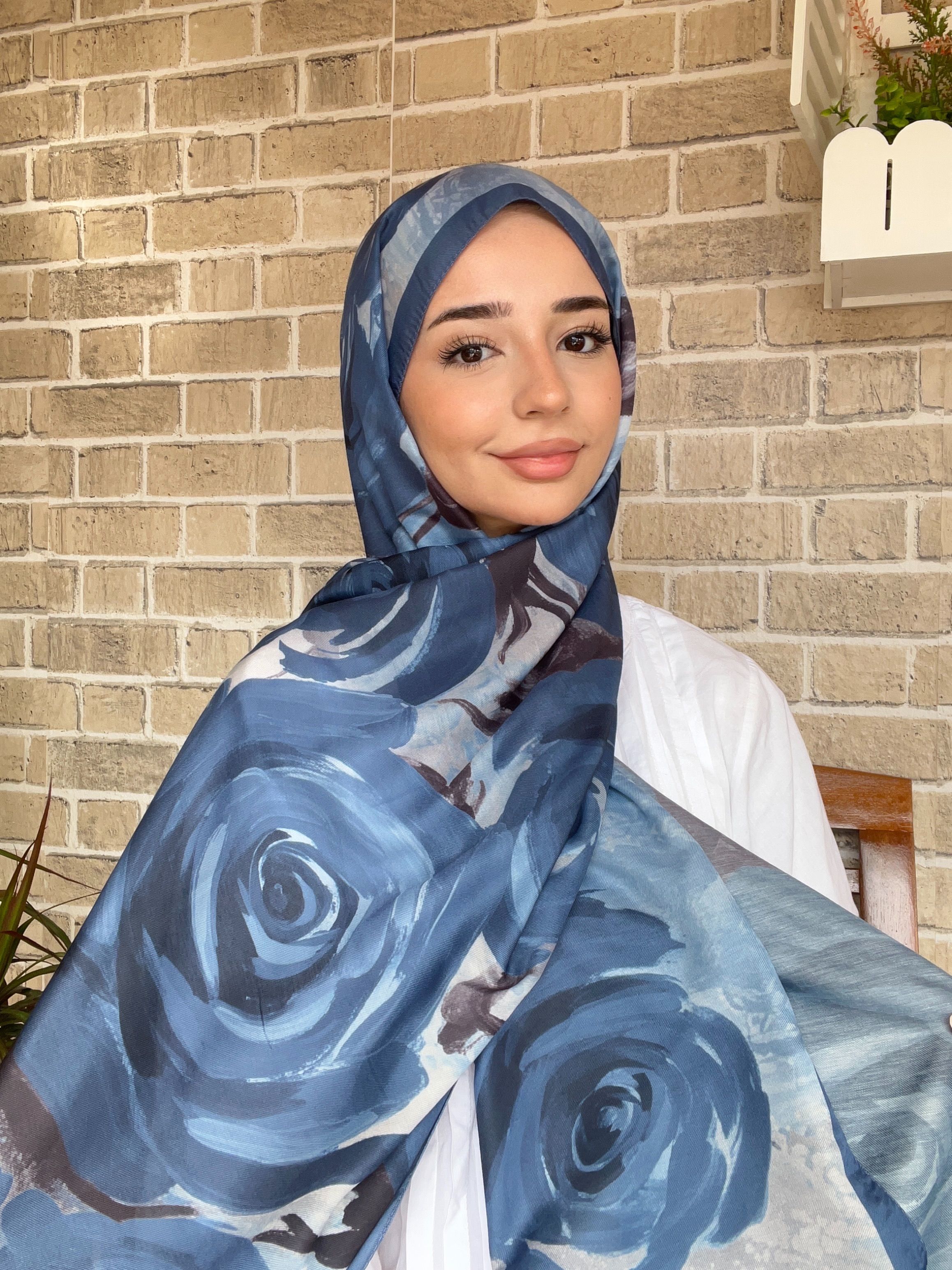Gülzar Mavi Şal