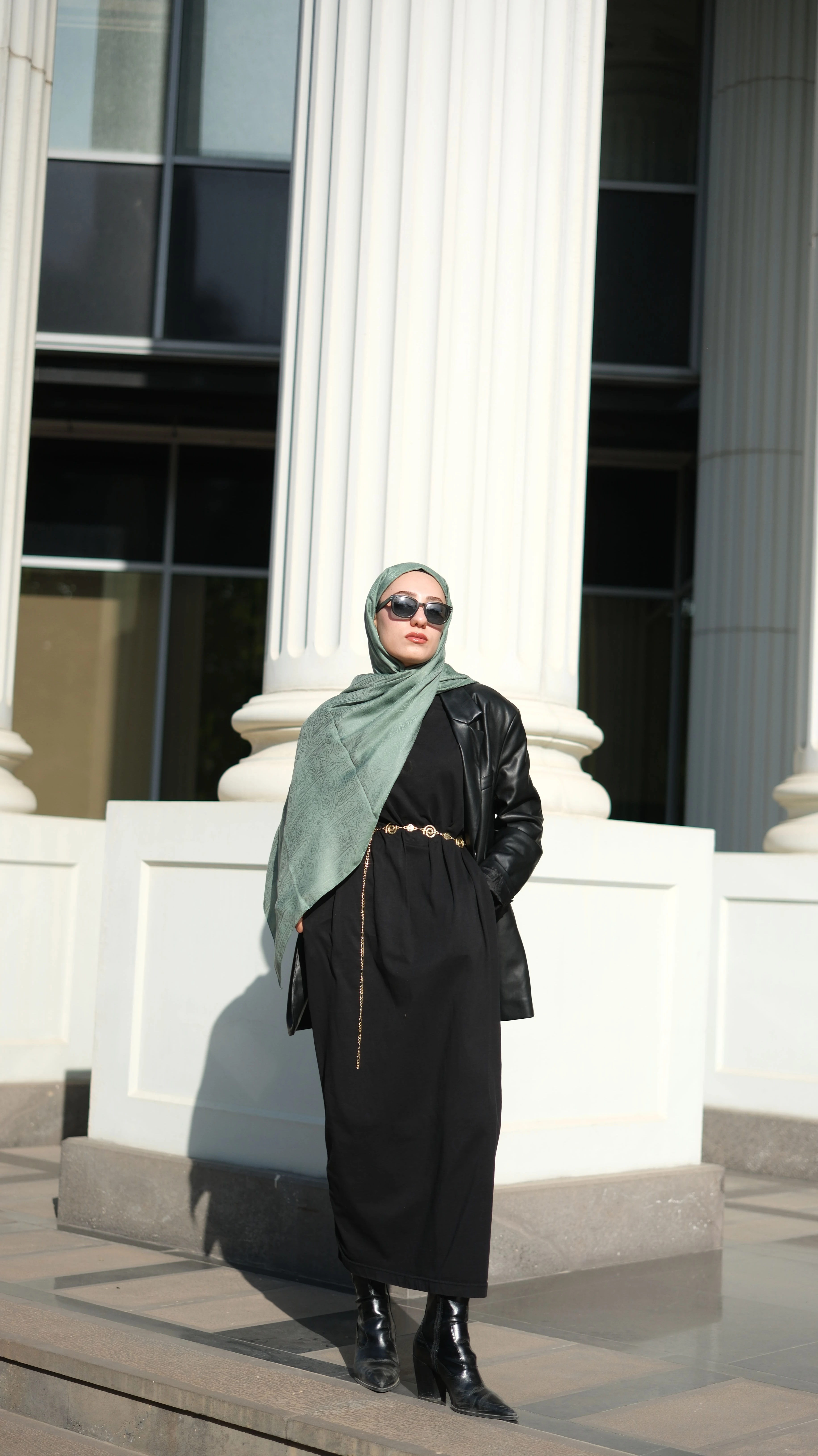 Barok Su Yeşili Şal