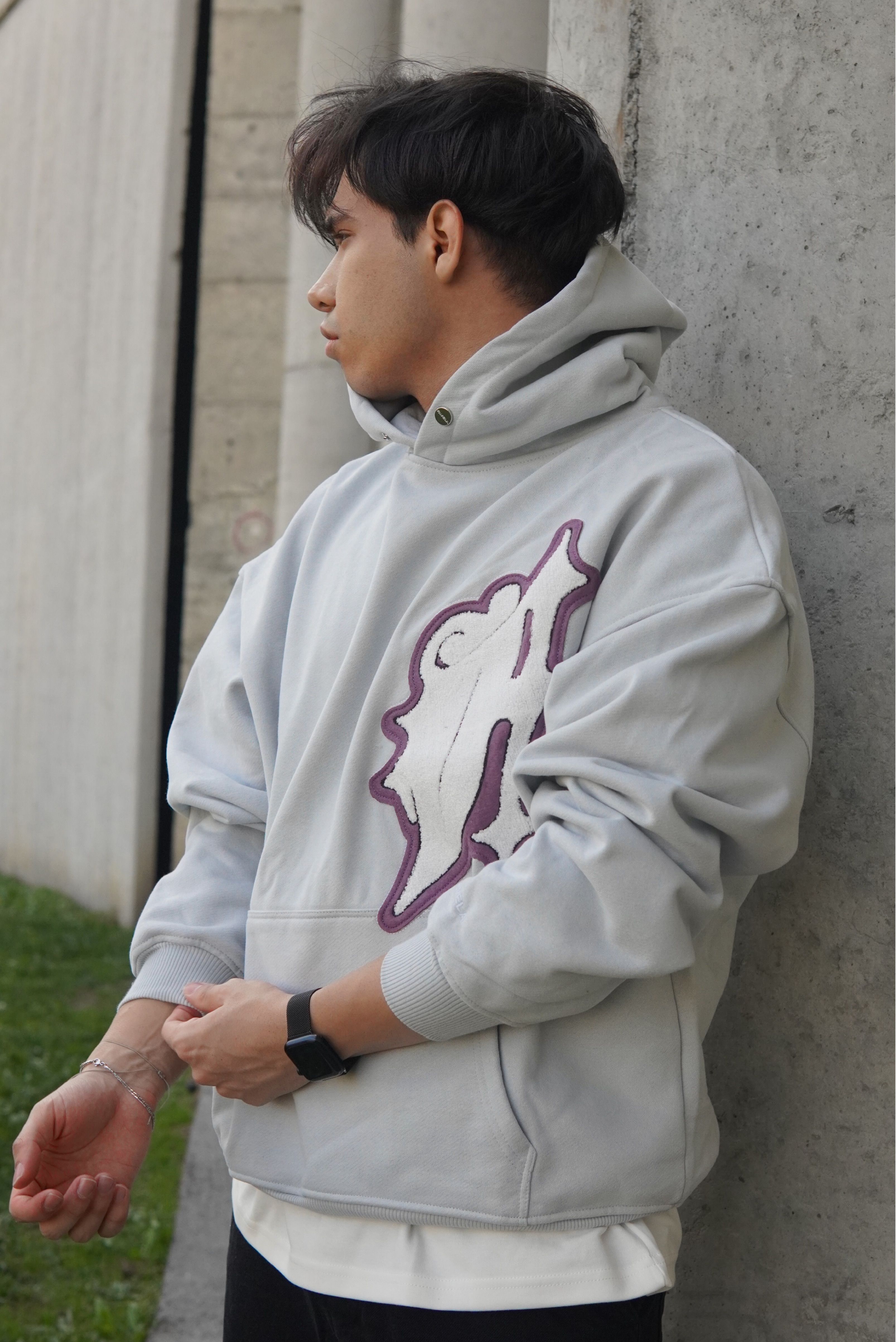 Buz Mavisi Oversize Hoodie