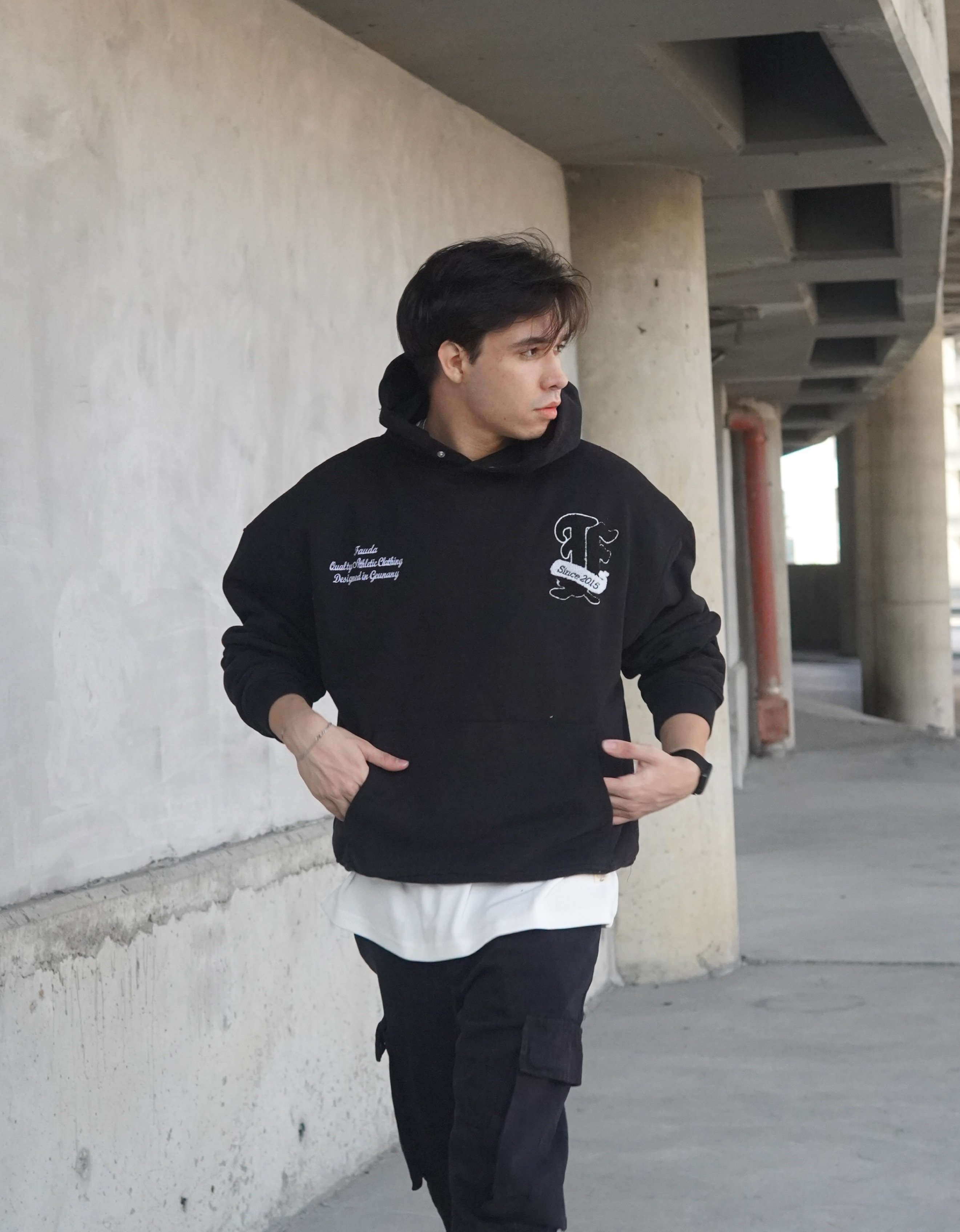 Nakışlı Oversize Hoodie