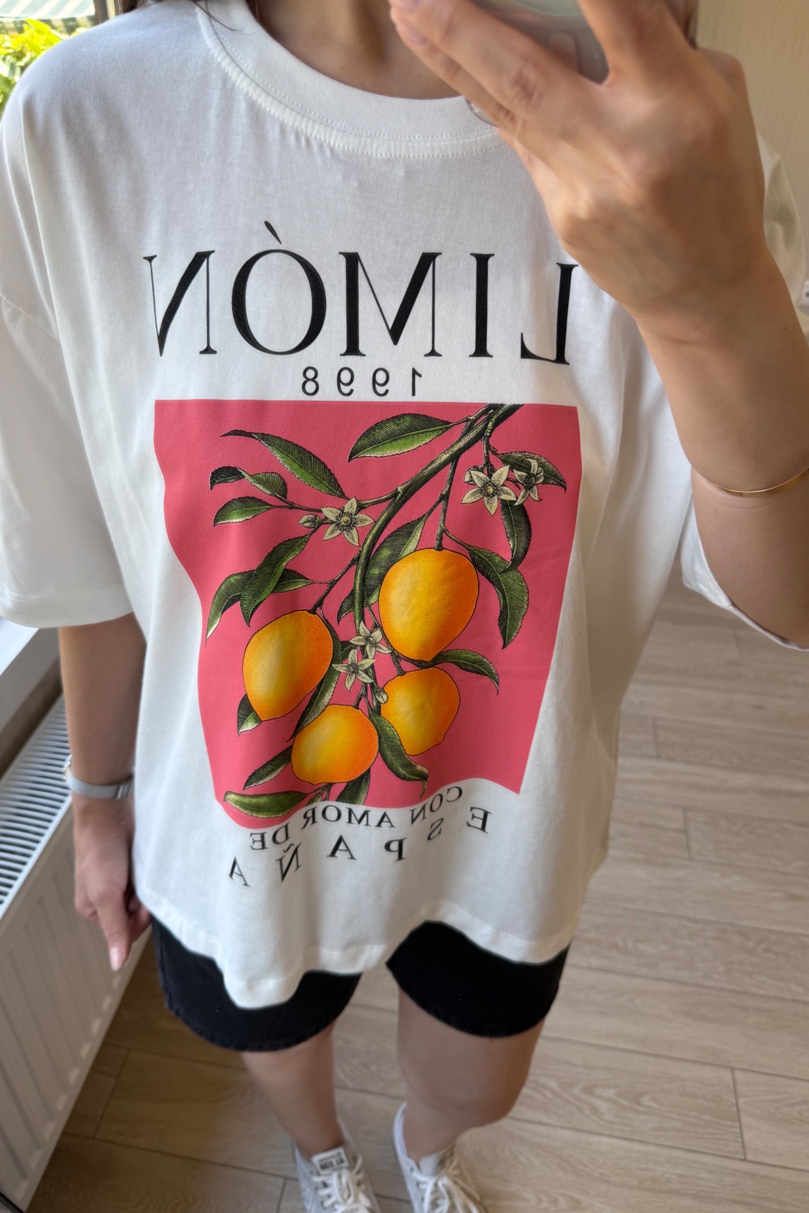 Çello Orj Zr Marka  %100 Pamuklu Baskılı  Basic Tişört - Limon 1998 Baskılı