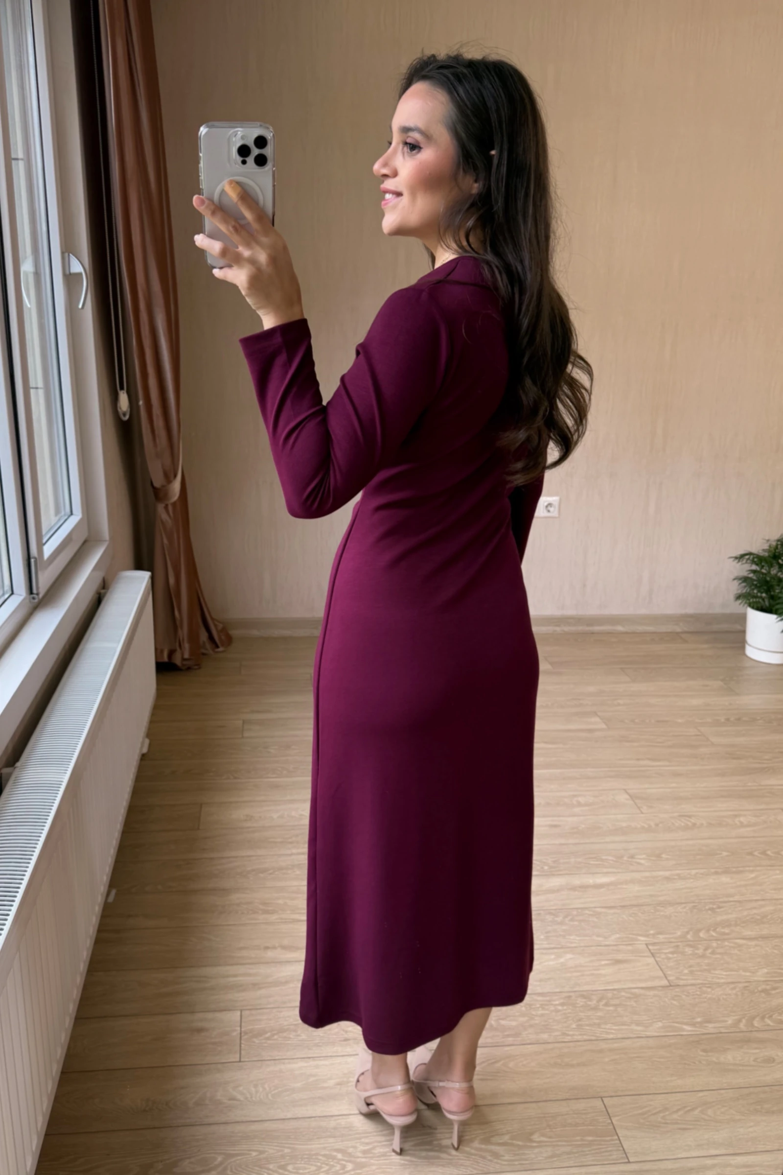 Osmanlı parça paltarı - Mürdüm