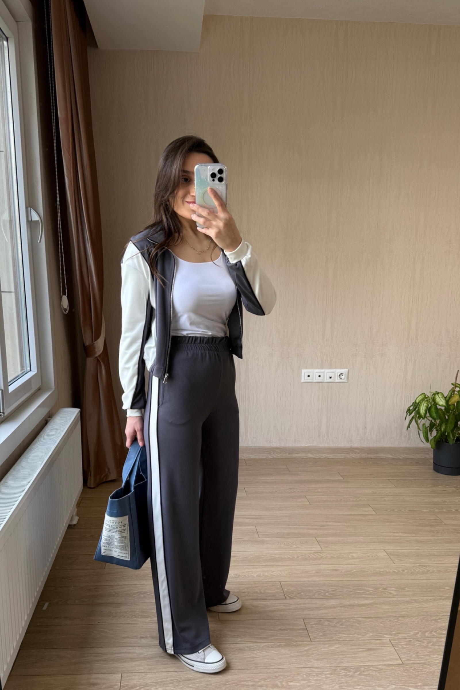Larin  Modal Kumaş Eşofman Takım - Antrasit