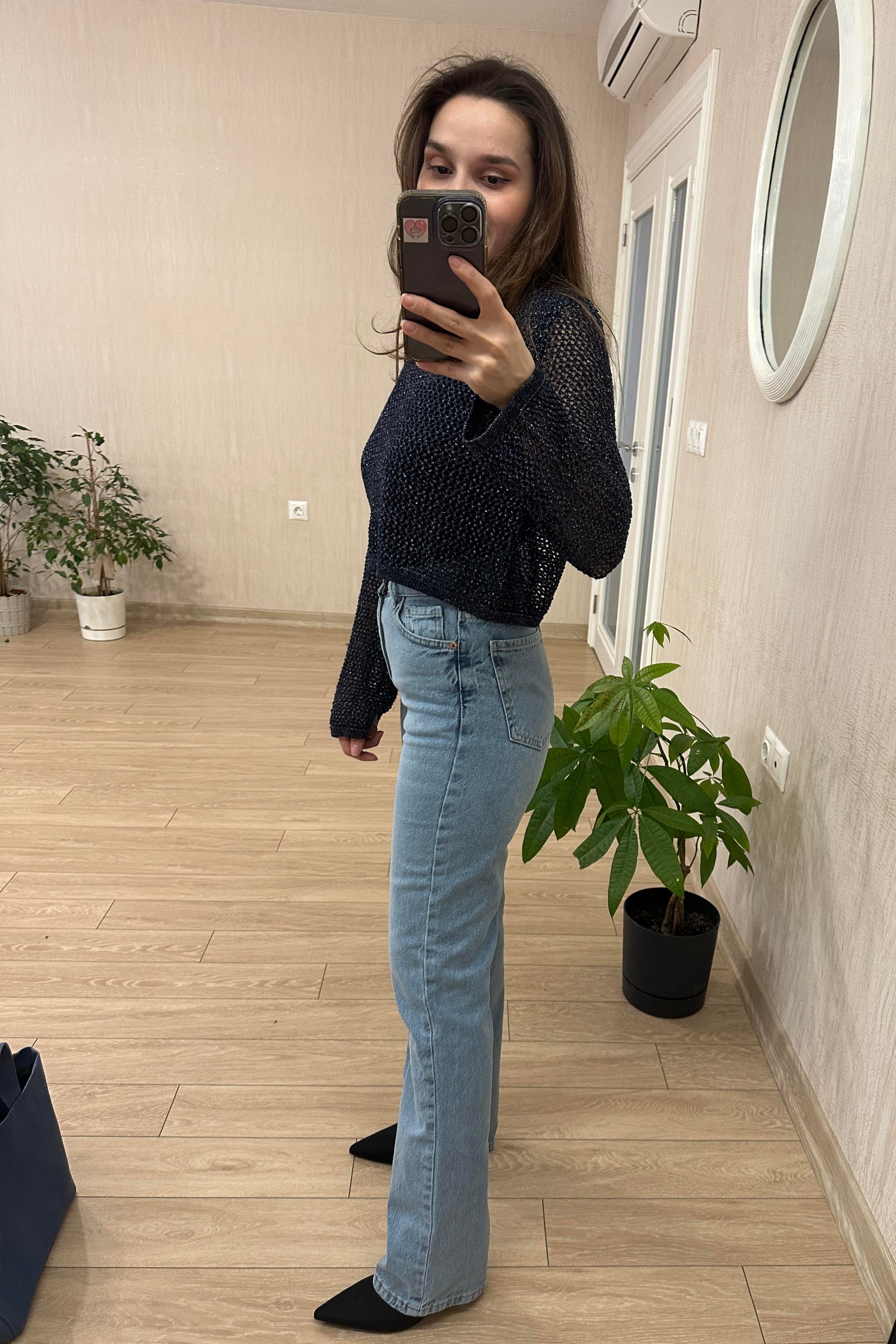 Açık Mavi Yıkamalı Fit Straight Jean