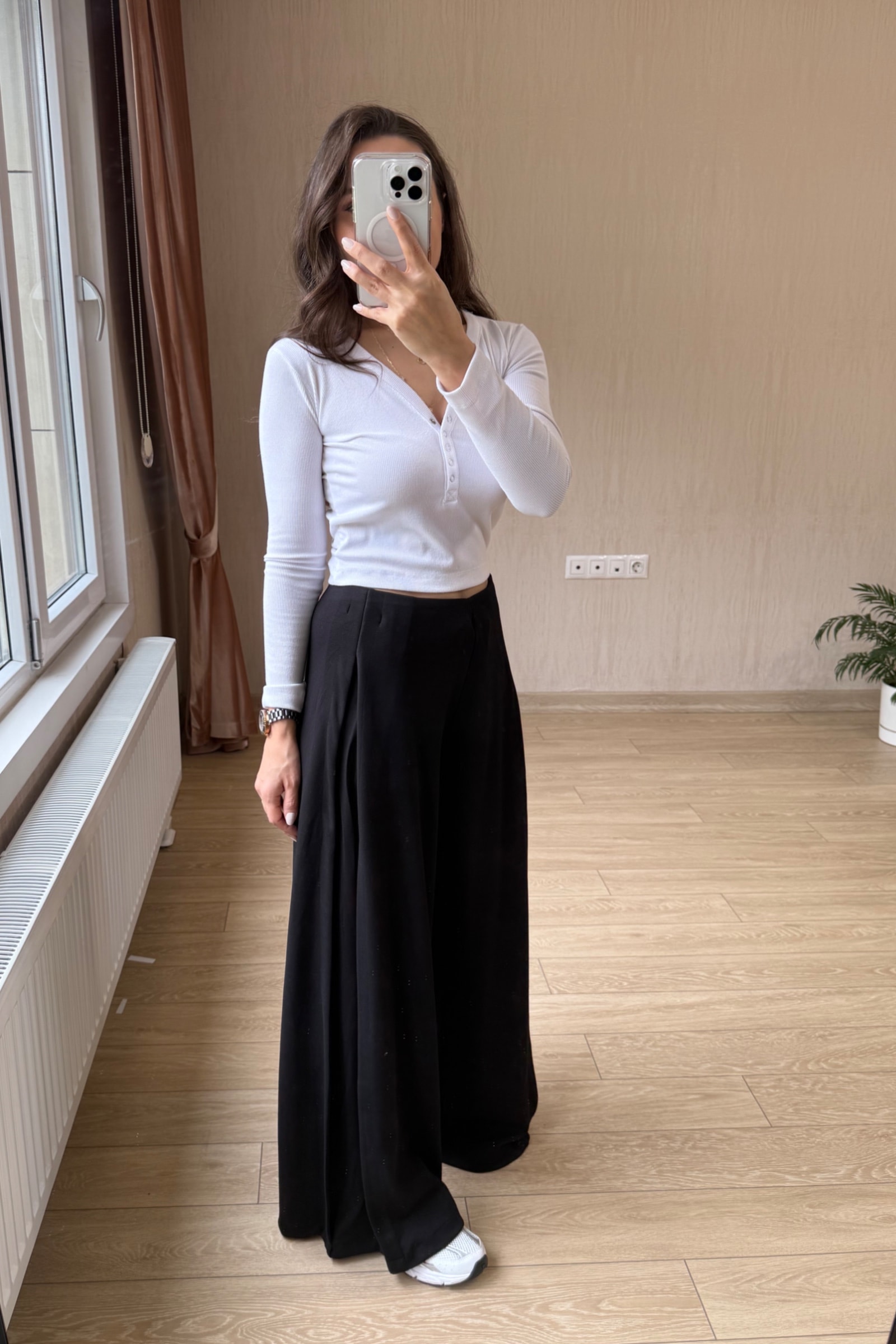  Elodie Orj Oysh Modal Kumaş Wid-Leg Pantolon 
