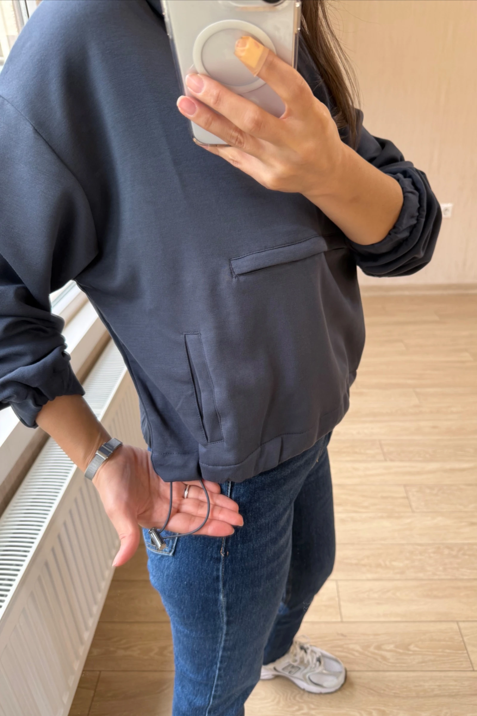 Antrasit Basic Sweatshirt - Füme