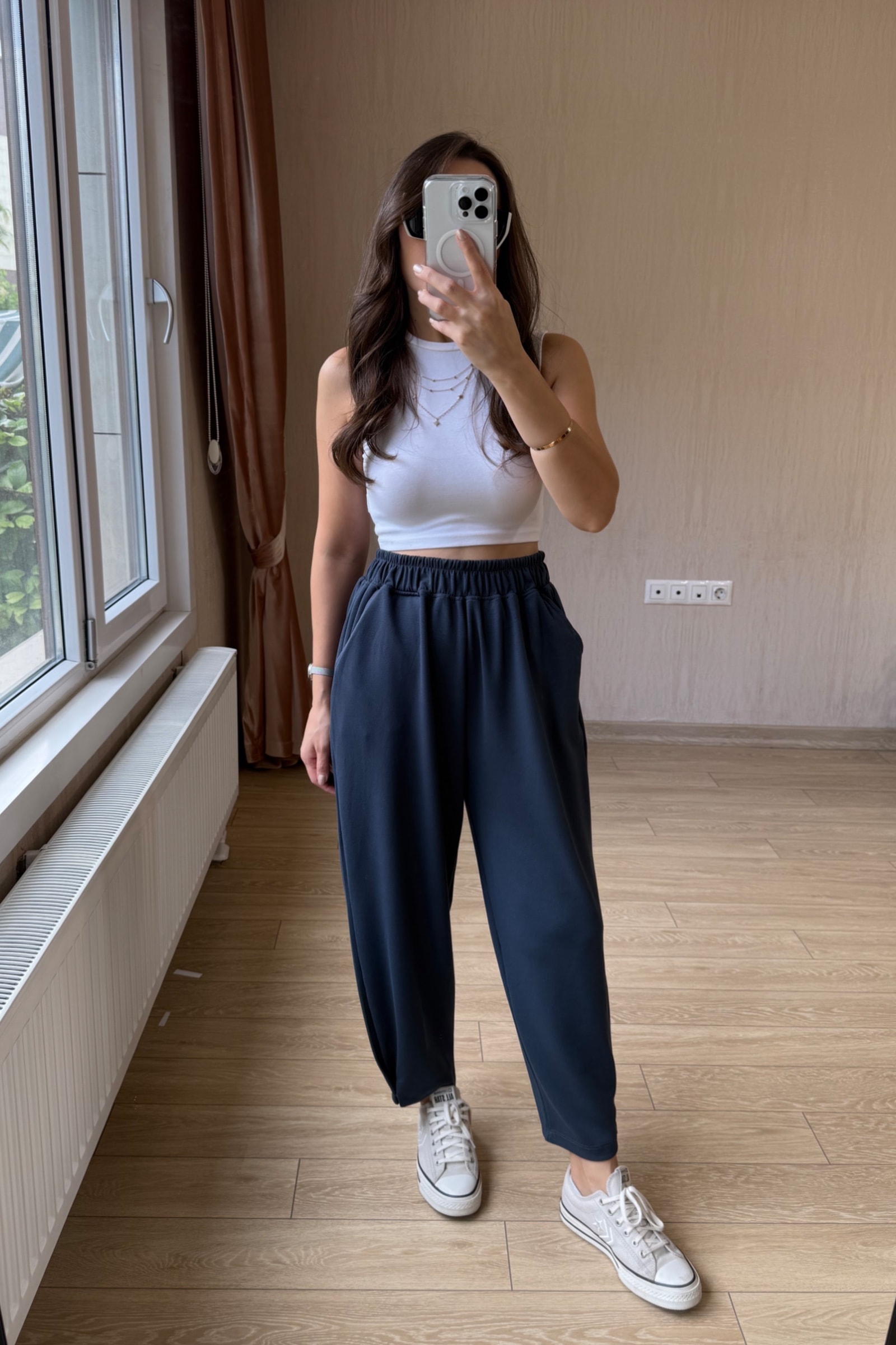  Bizy Modal Kumaş Eşofman Altı - Füme