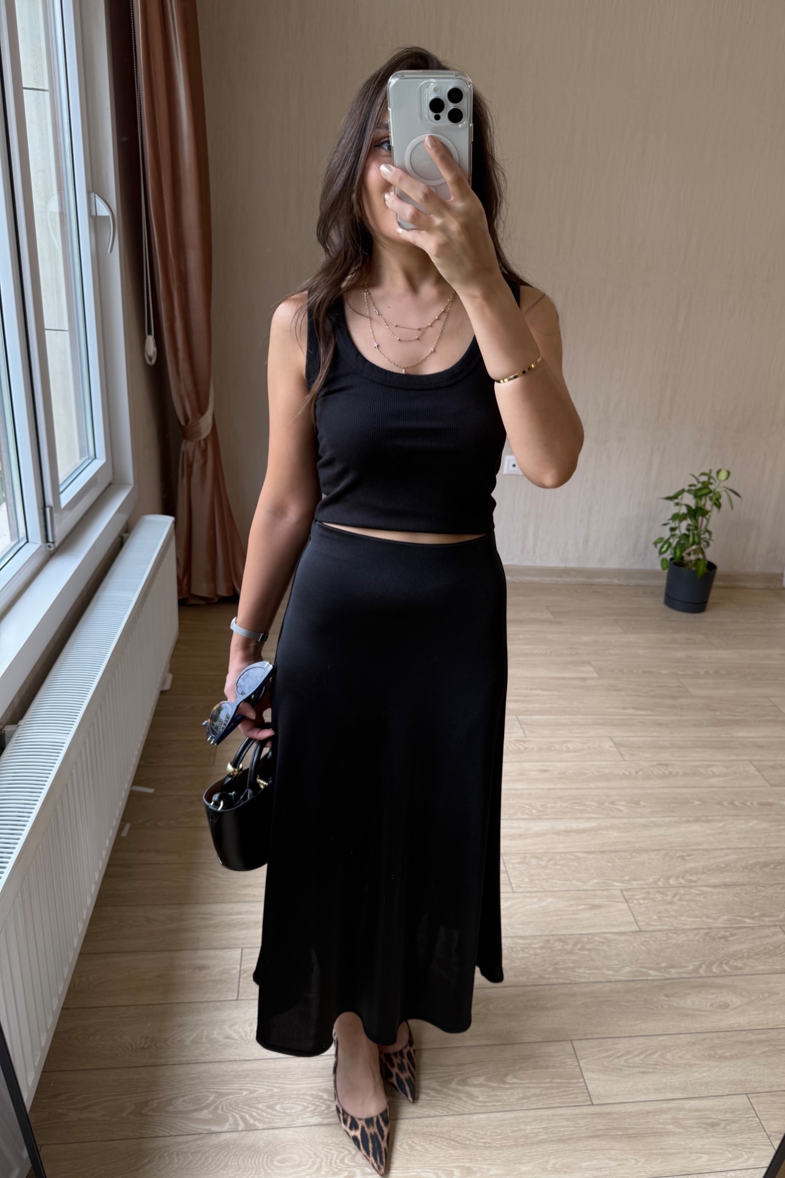 Ester Full Likralı Saten Etek