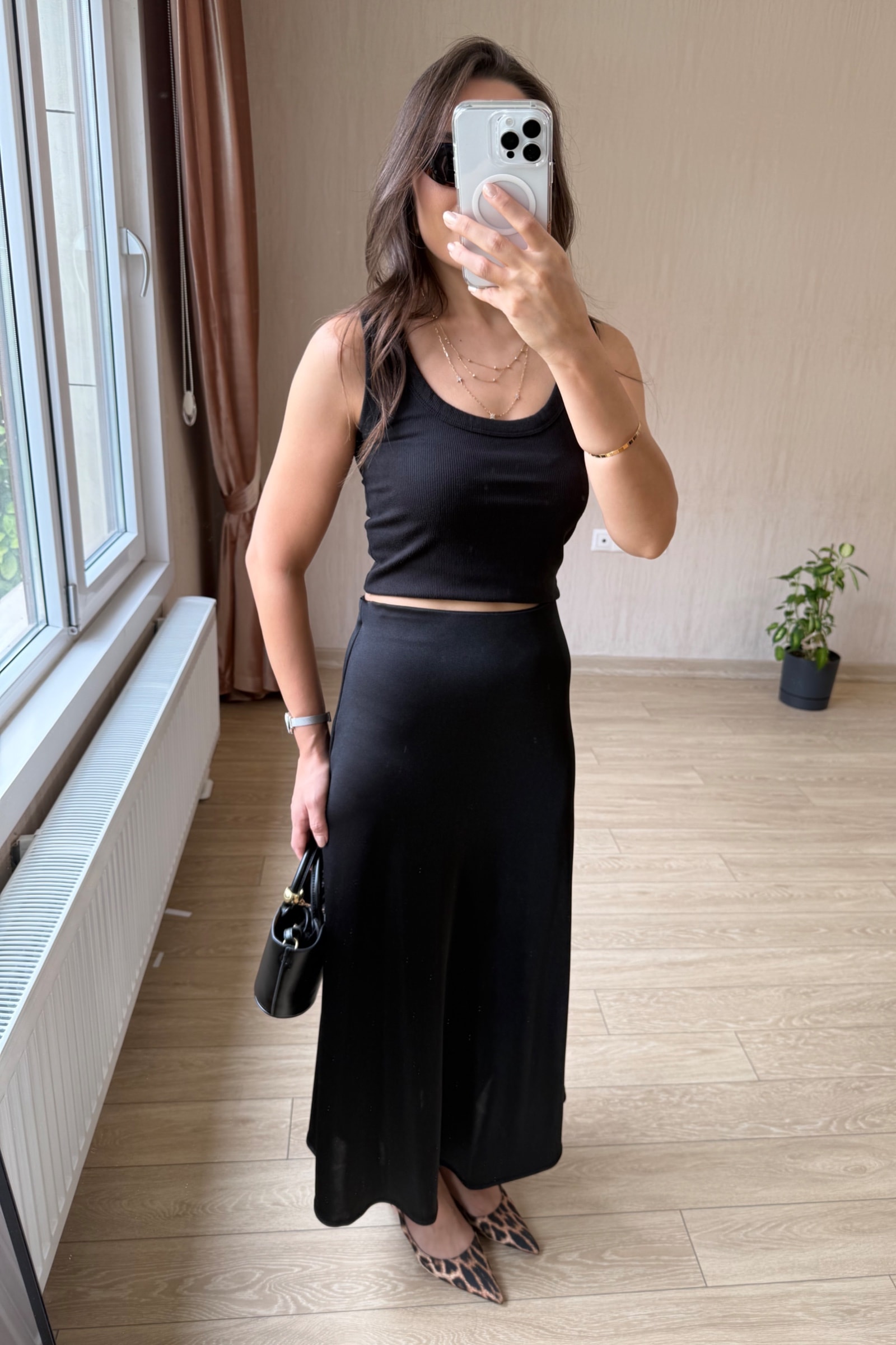 Ester Full Likralı Saten Etek