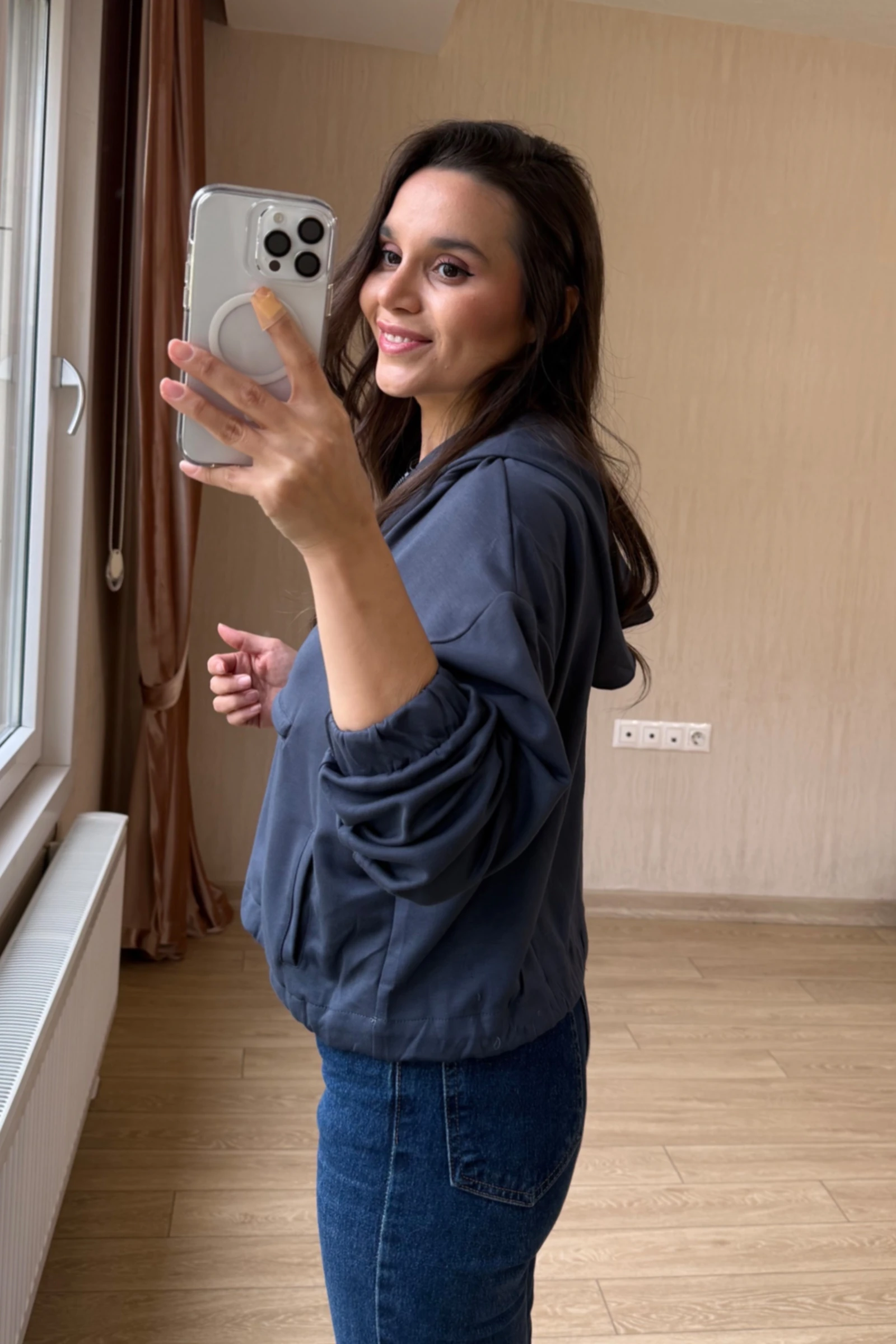 Antrasit Basic Sweatshirt - Füme