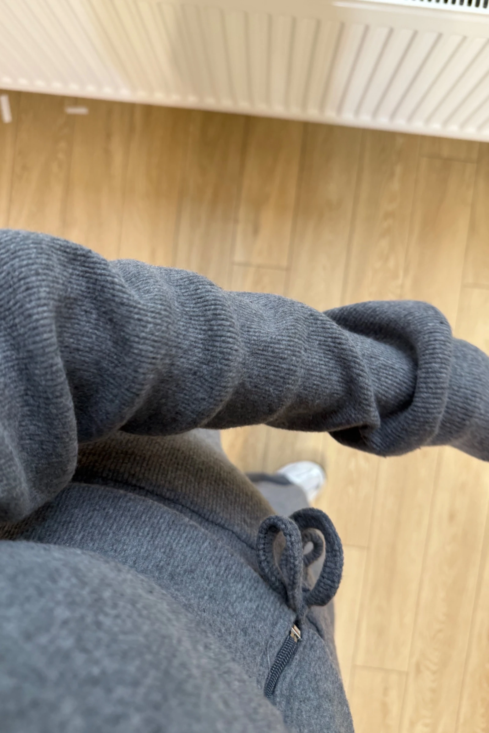 Maria Hırkalı Fitilli Kaşmir Kumaş Takım - Gri