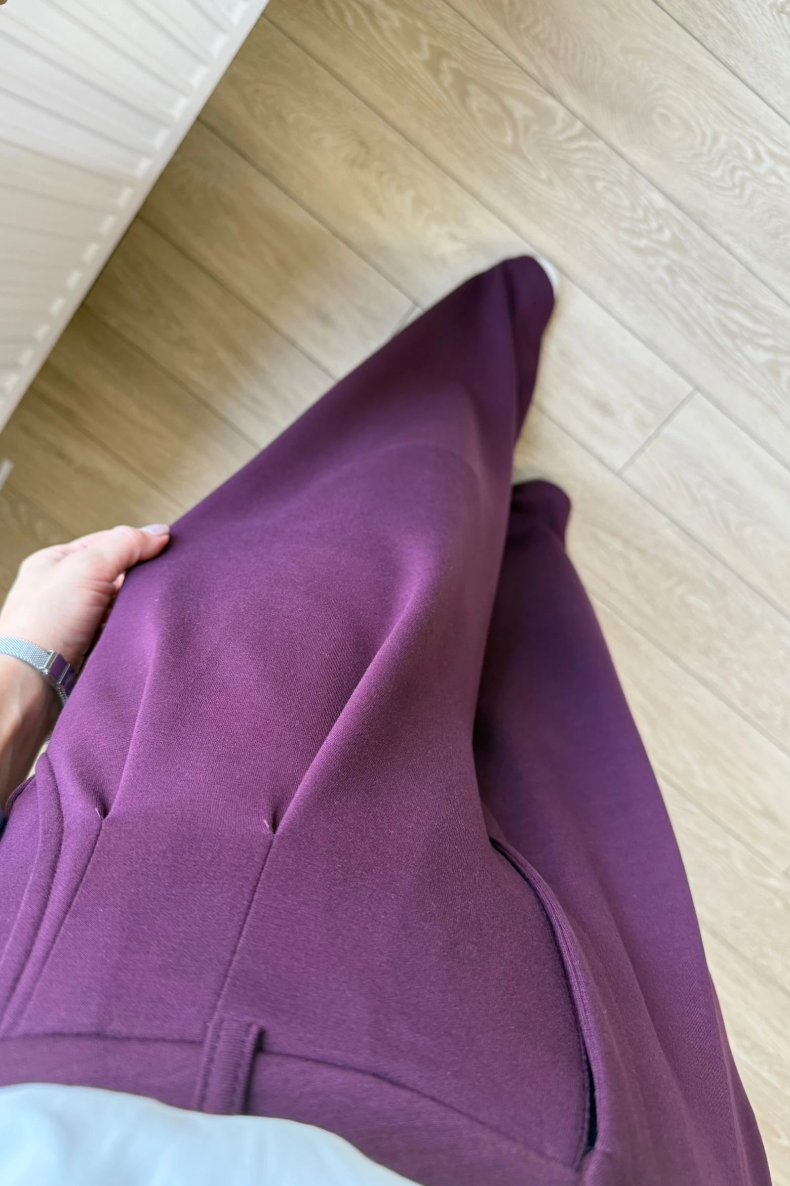 Milena Orj Modal Kumaş Palazzo Pantolon  - Mürdüm